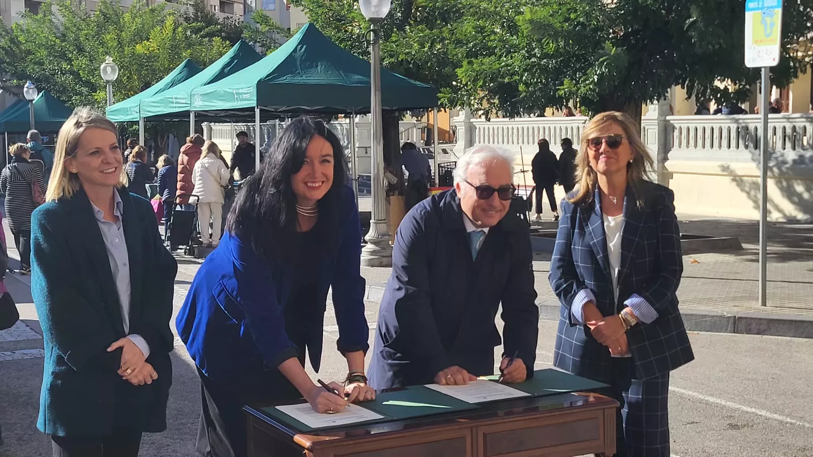 Mercado Agroecológico de Huesca con su nuevo aspecto