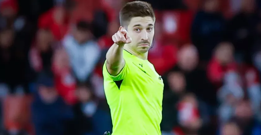 Palencia Caballero, árbitro para el SD Huesca-Andorra Palencia Caballero, árbitro para el SD Huesca-Andorra