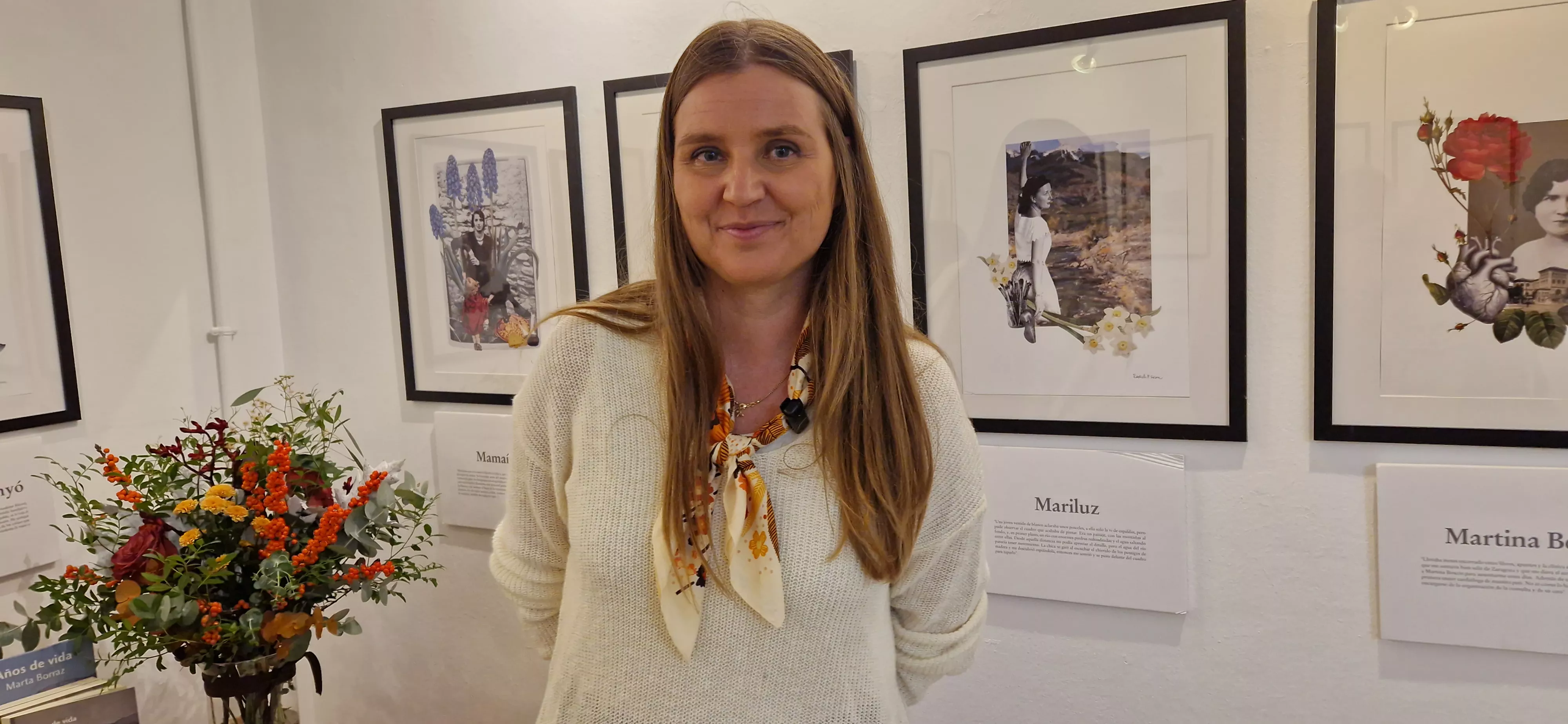 Marta Borraz. Exposición de las mujeres de "Años de vida". Foto Myriam Martínez