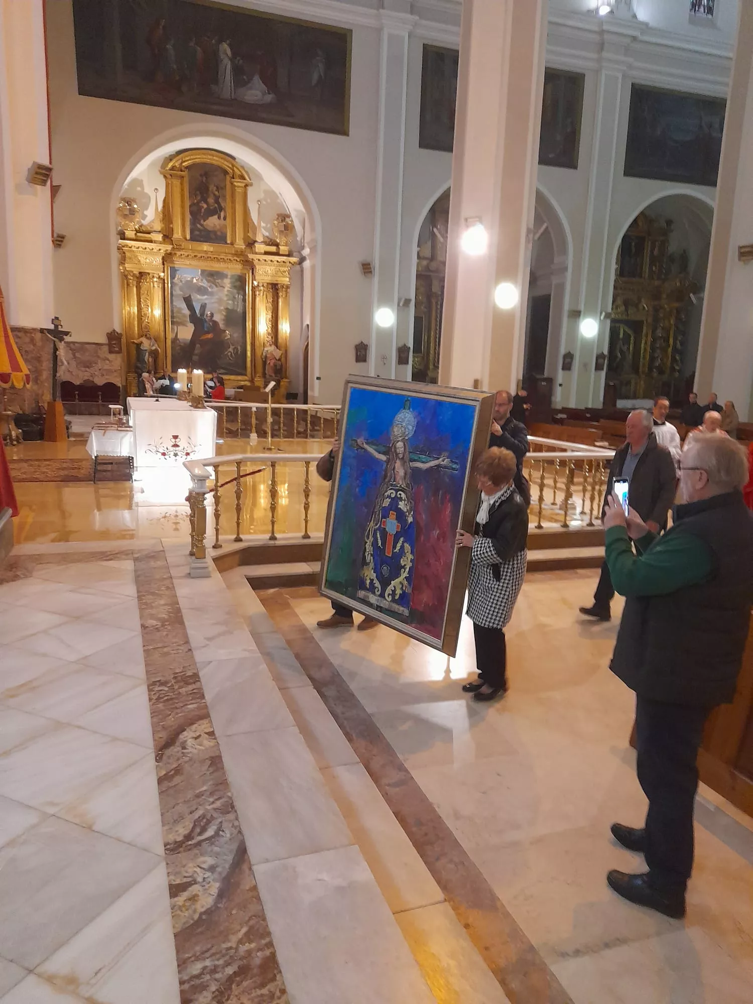 Llegada del cuadro a la Basílica Llegada del cuadro a la Basílica