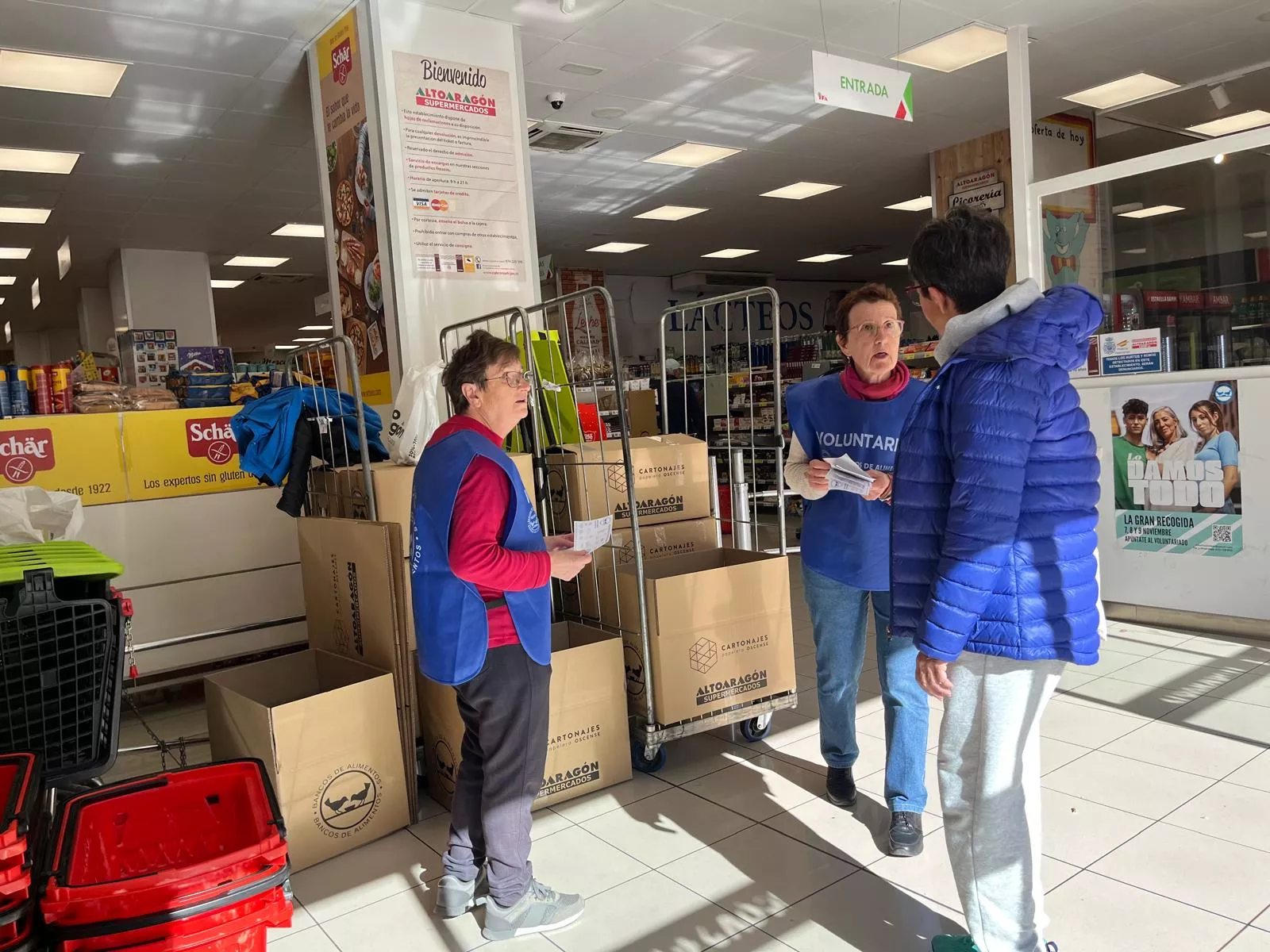 Gran Recogida del Banco de Alimentos en Huesca. Foto Mercedes Manterola