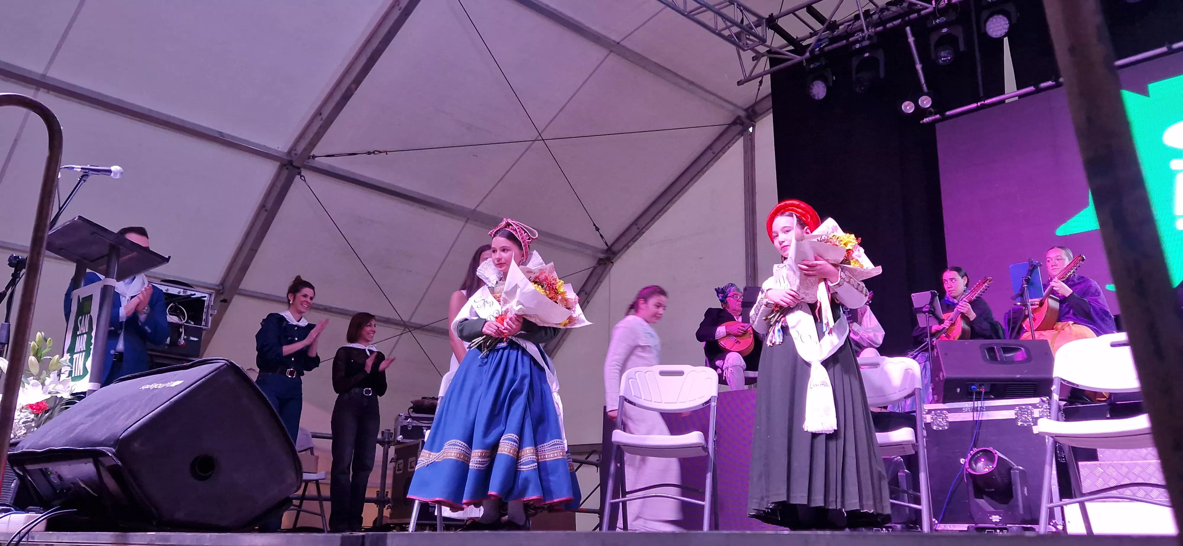 Proclamación de mairalesas y mainates de San Martín y homenaje a la familia Luna. Foto Myriam Martínez