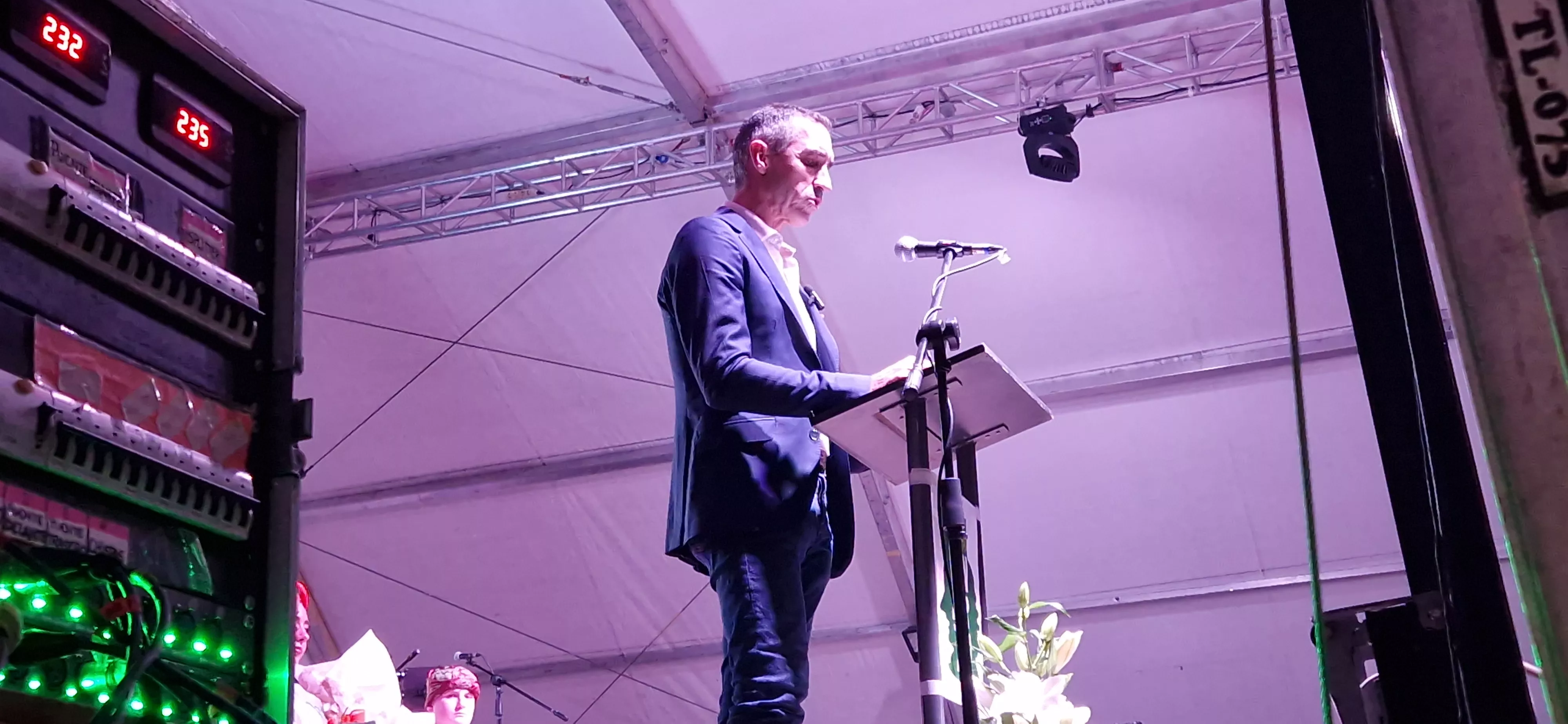 Tomás Luna. Proclamación de mairalesas y mainates de San Martín y homenaje a la familia Luna. Foto Myriam Martínez