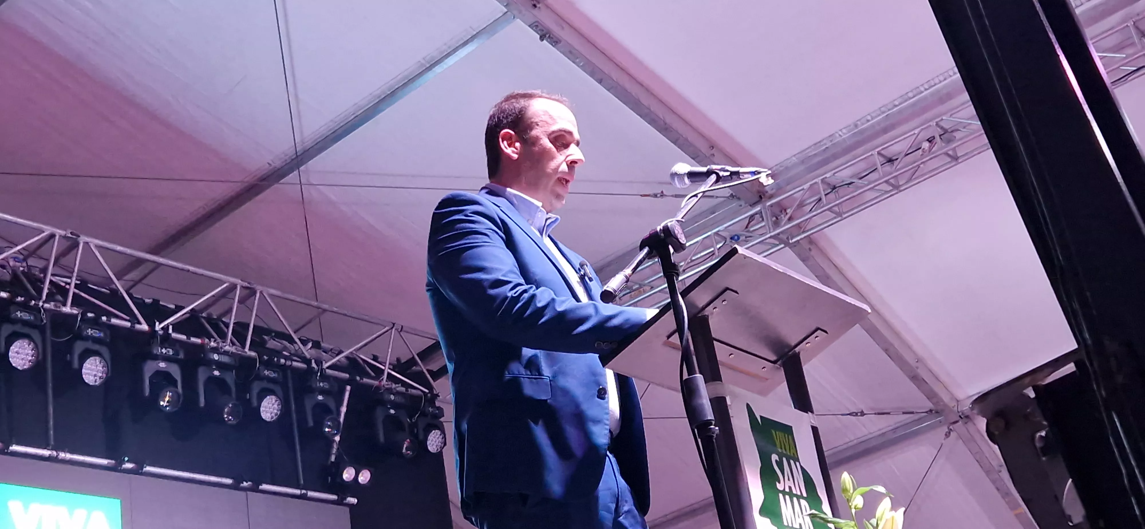 Diego Luna. Proclamación de mairalesas y mainates de San Martín y homenaje a la familia Luna. Foto Myriam Martínez