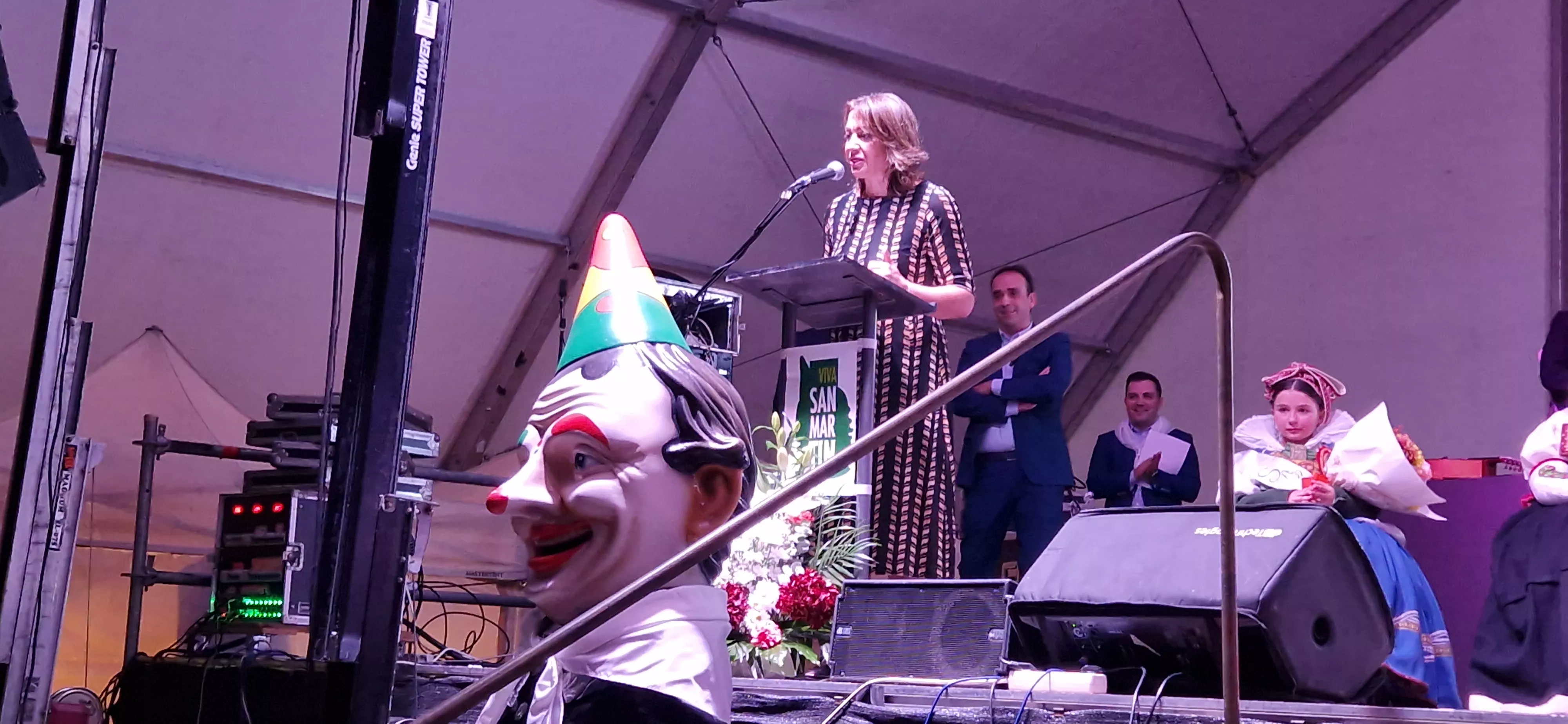 Isabel Luna. Proclamación de mairalesas y mainates de San Martín y homenaje a la familia Luna. Foto Myriam Martínez