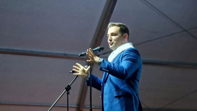 Javier Cao. Proclamación de mairalesas y mainates de San Martín y homenaje a la familia Luna. Foto Myriam Martínez Javier Cao. Proclamación de mairalesas y mainates de San Martín y homenaje a la familia Luna. Foto Myriam Martínez