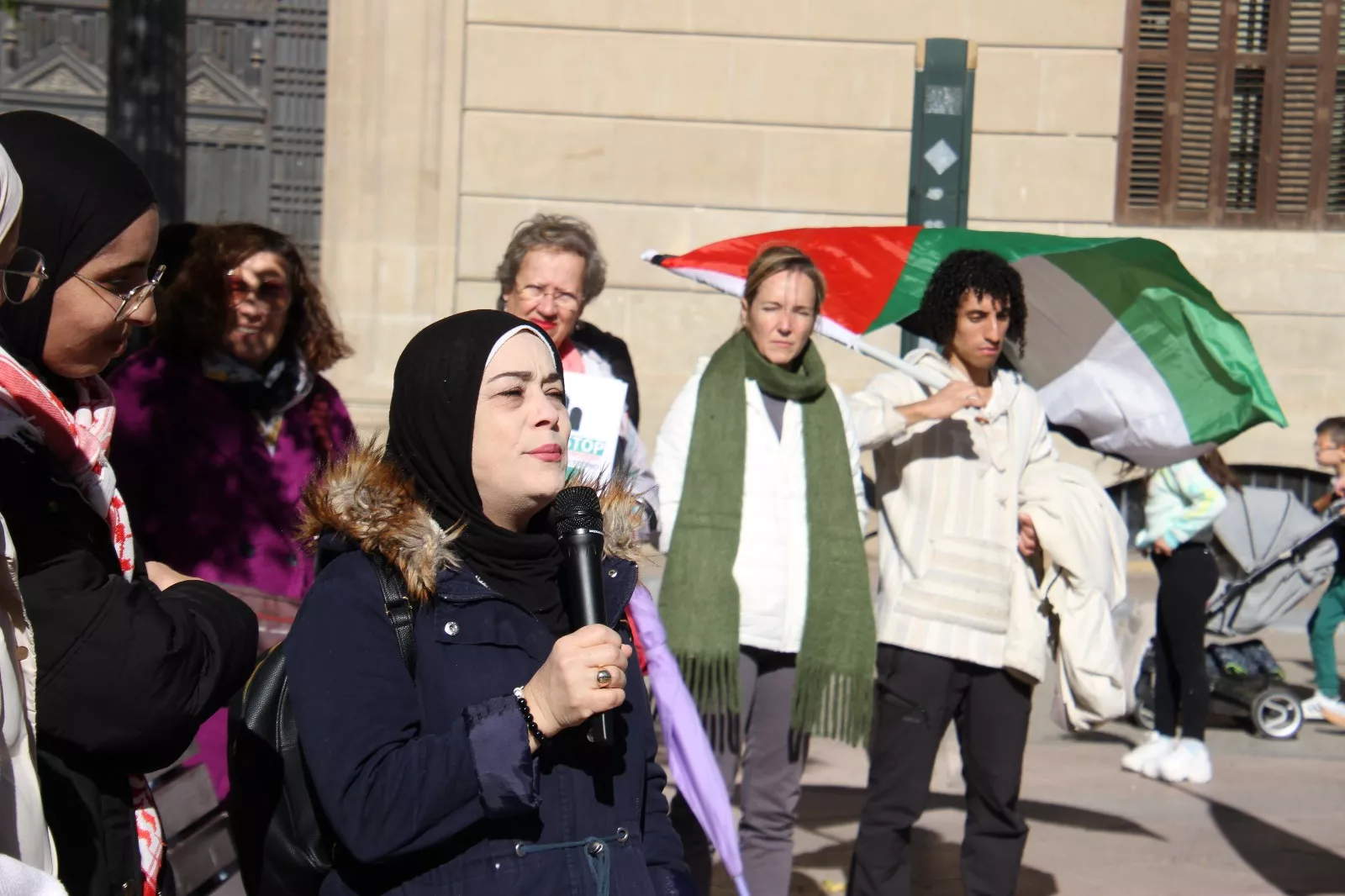 Nueva manifestación Huesca con Palestina. Foto Carlos Neofato