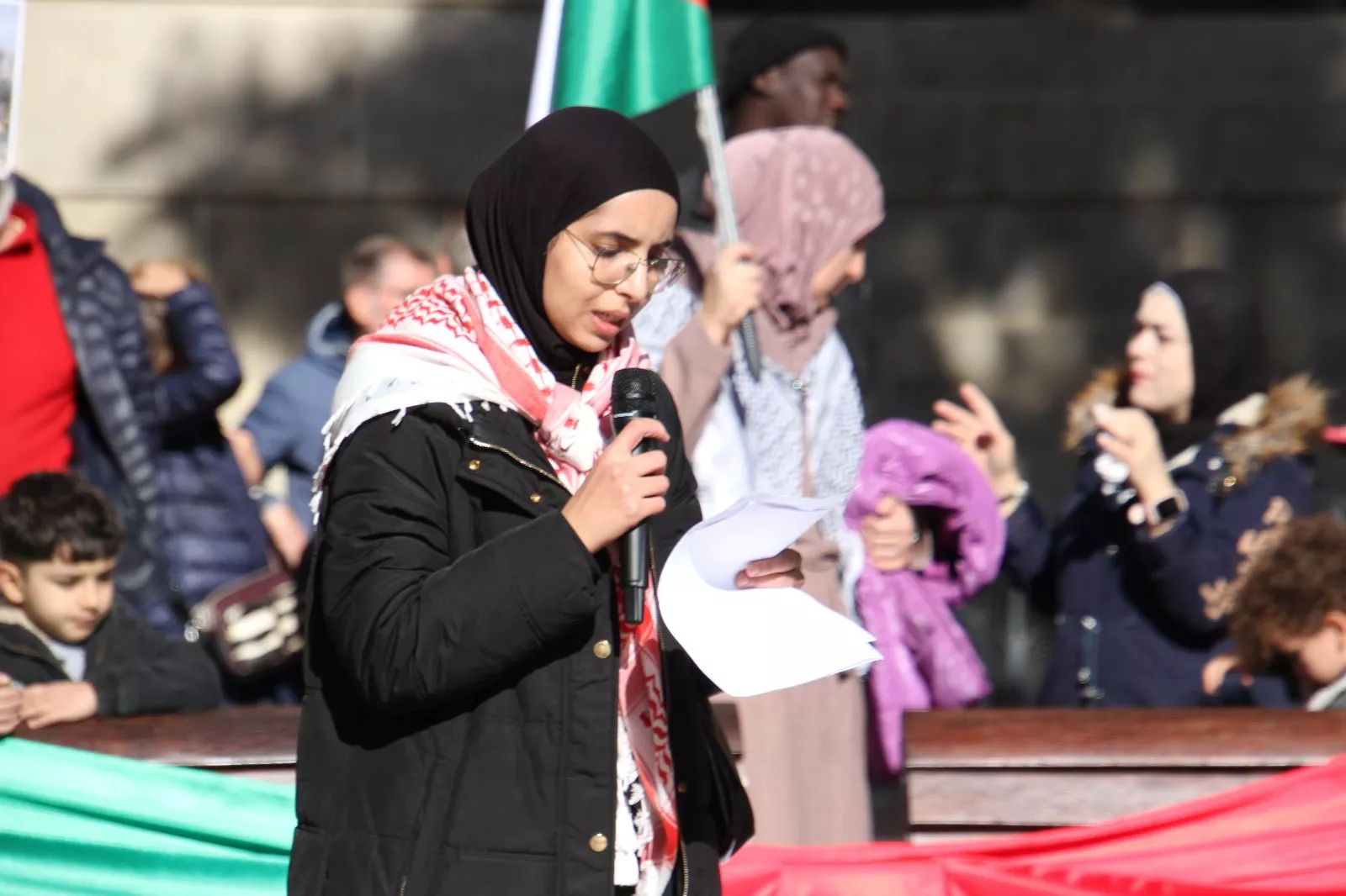 Nueva manifestación Huesca con Palestina. Foto Carlos Neofato