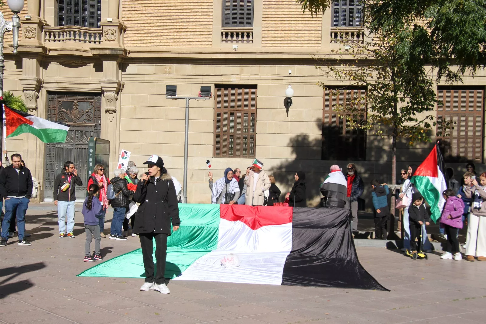 Nueva manifestación Huesca con Palestina. Foto Carlos Neofato