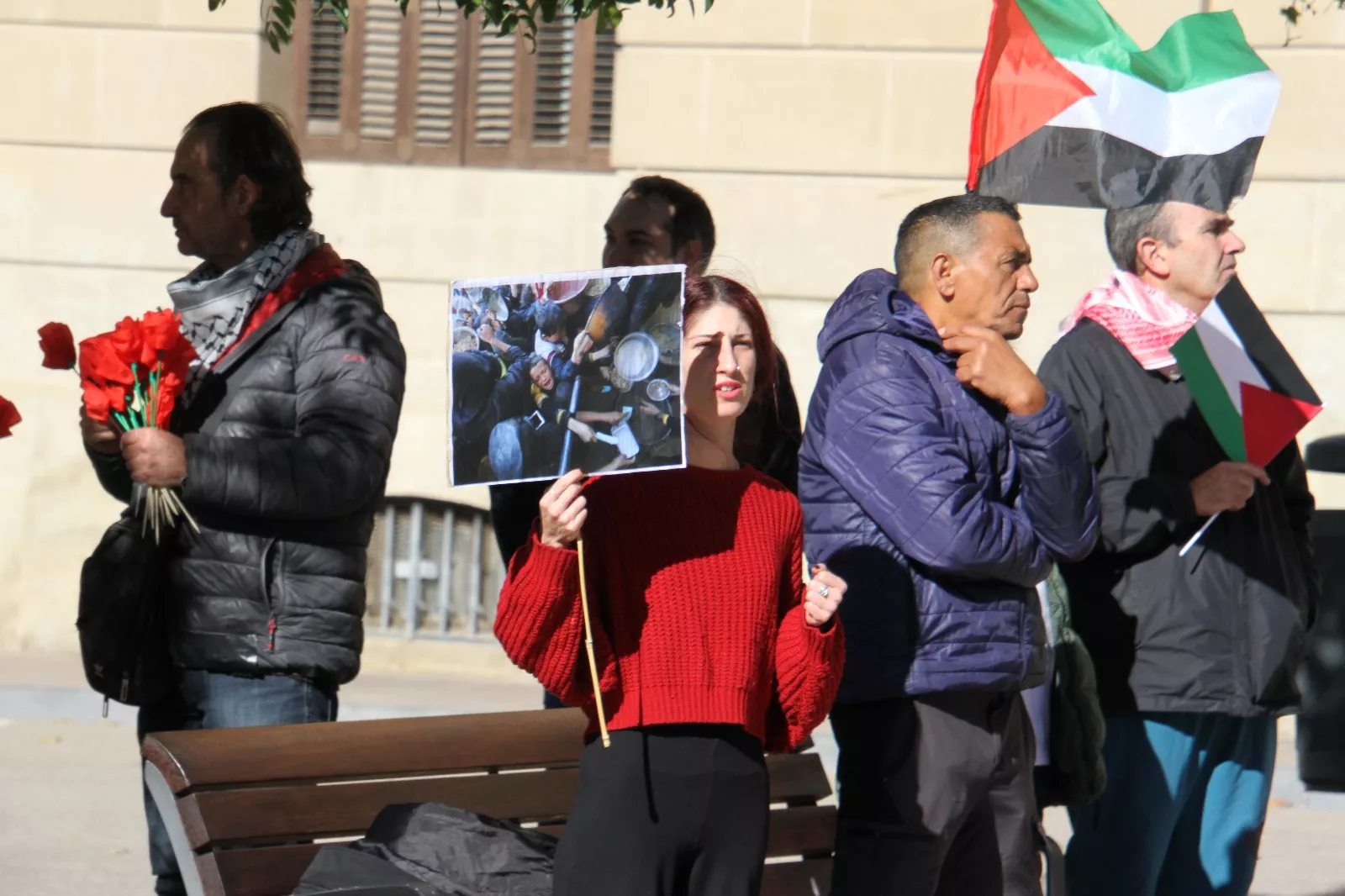 Nueva manifestación Huesca con Palestina. Foto Carlos Neofato