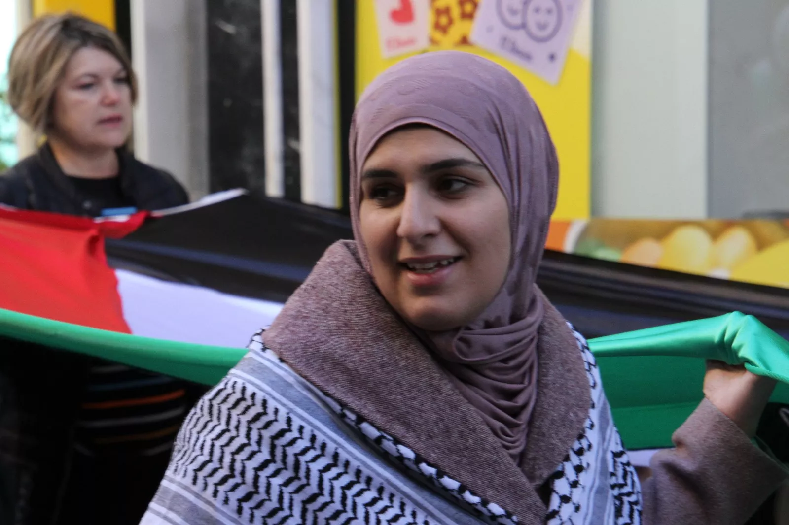 Nueva manifestación Huesca con Palestina. Foto Carlos Neofato