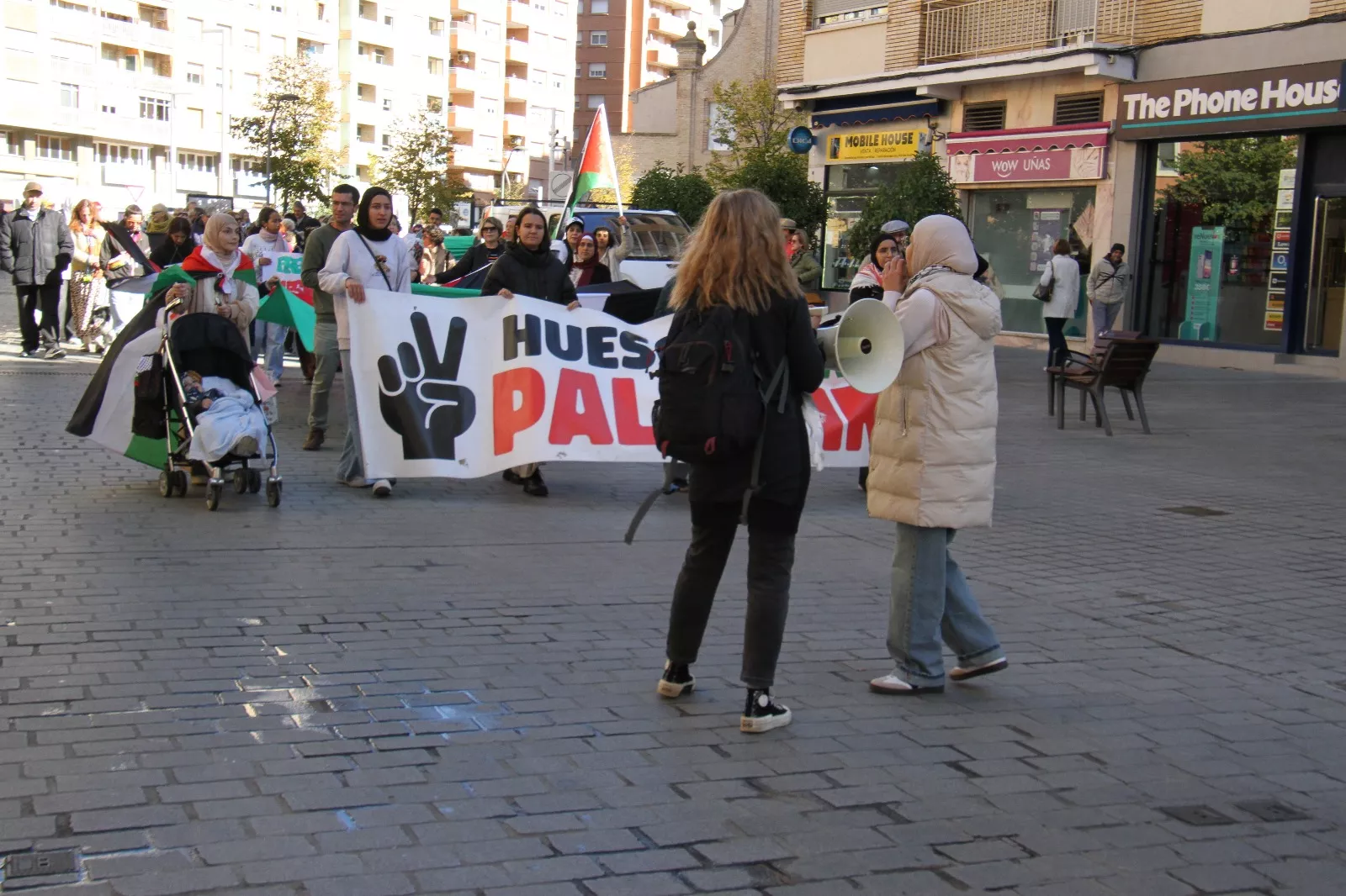 Nueva manifestación Huesca con Palestina. Foto Carlos Neofato
