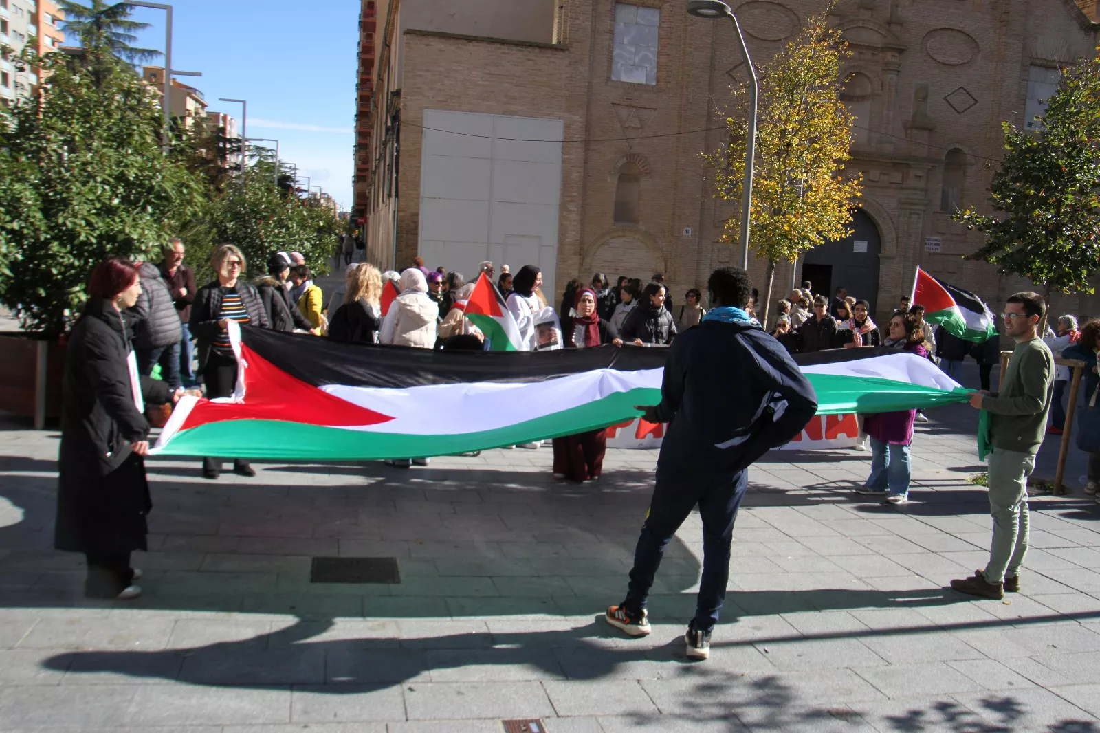 Nueva manifestación Huesca con Palestina. Foto Carlos Neofato