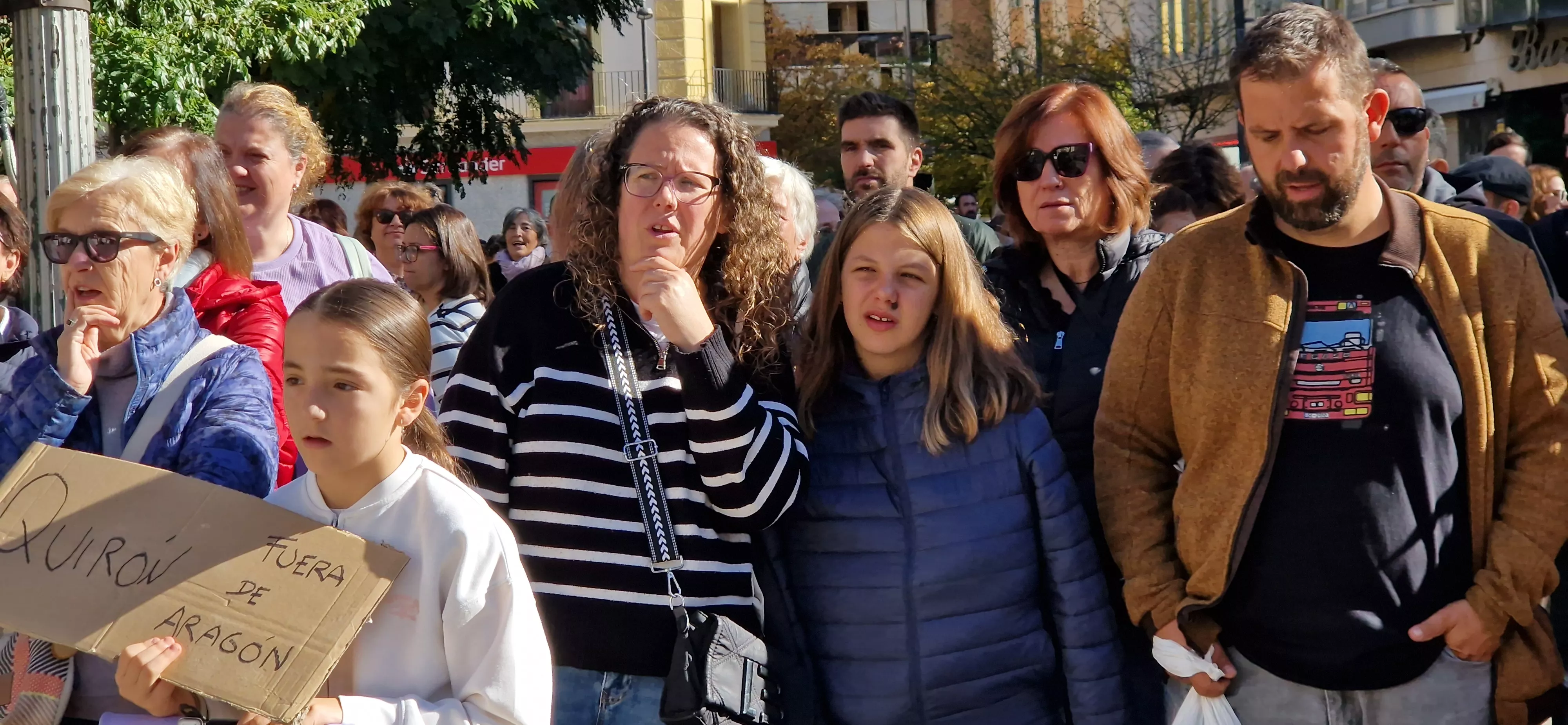 Concentración por la sanidad pública en Huesca. Foto Myriam Martínez