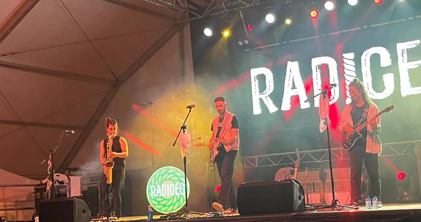 Actuación de Radices en el festival Luna Lunera de las fiestas de San Martín. Foto Mercedes Manterola