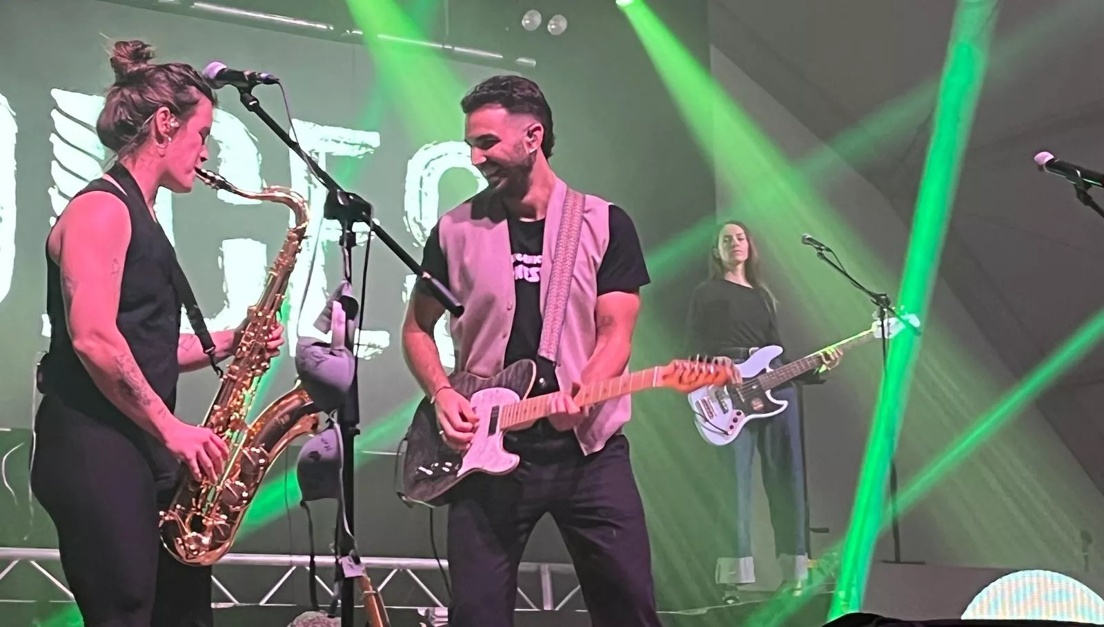Actuación de Radices en el festival Luna Lunera de las fiestas de San Martín. Foto Mercedes Manterola