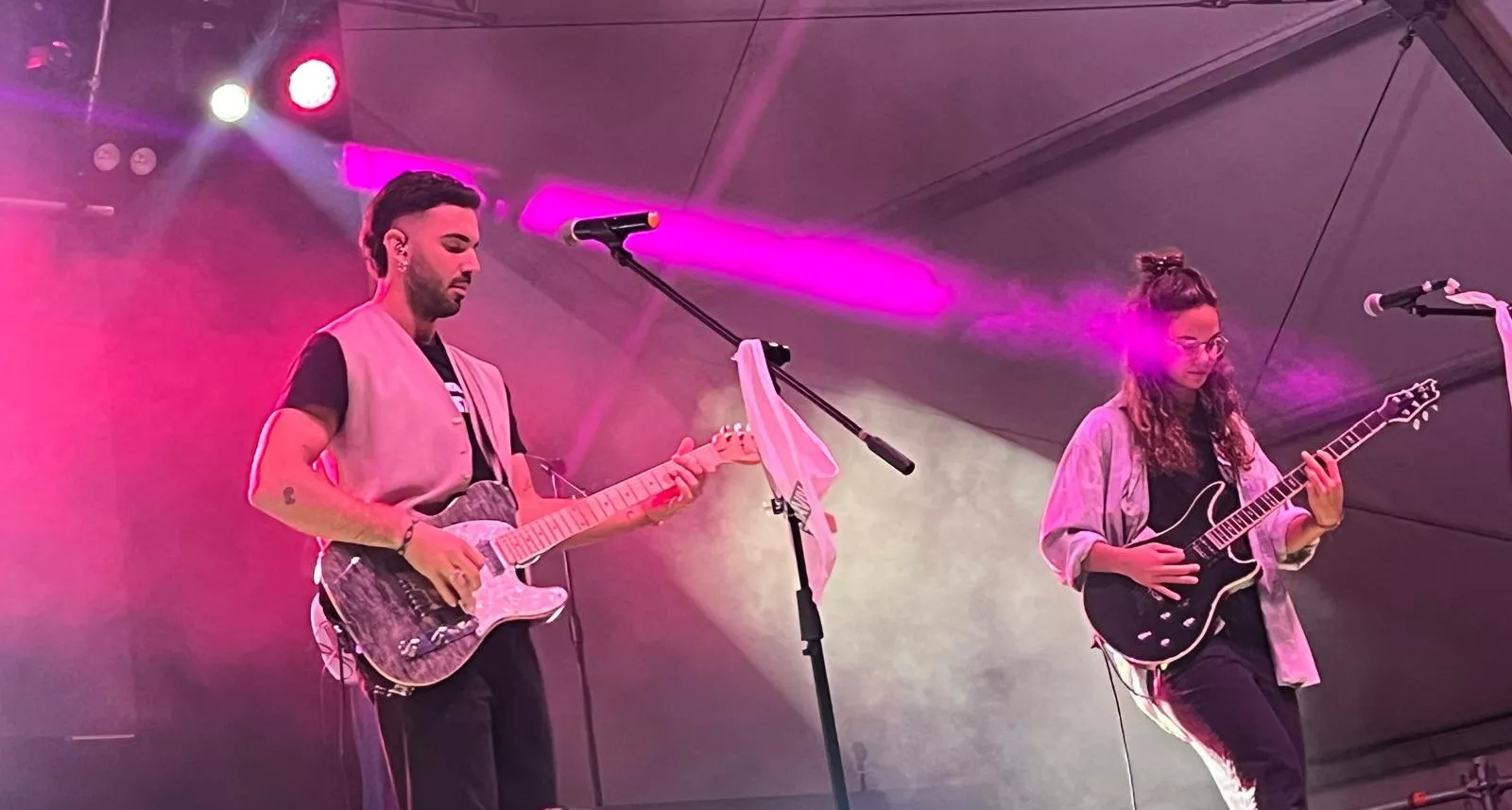 Actuación de Radices en el festival Luna Lunera de las fiestas de San Martín. Foto Mercedes Manterola
