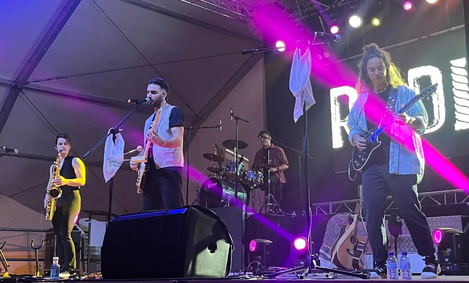 Actuación de Radices en el festival Luna Lunera de las fiestas de San Martín. Foto Mercedes Manterola