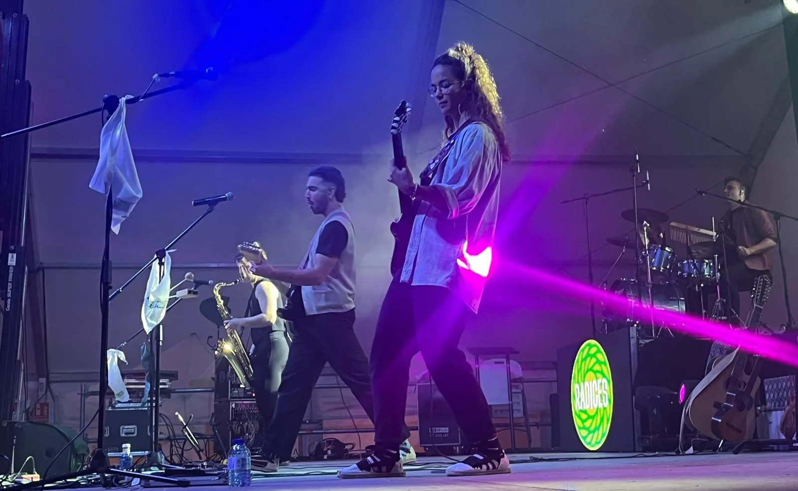 Actuación de Radices en el festival Luna Lunera de las fiestas de San Martín. Foto Mercedes Manterola