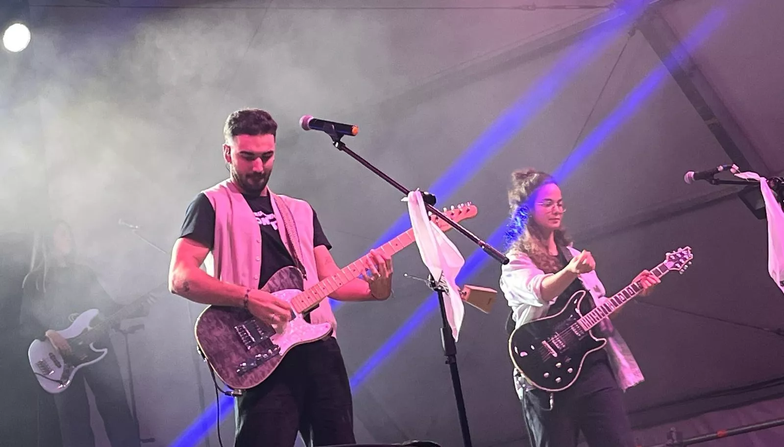 Actuación de Radices en el festival Luna Lunera de las fiestas de San Martín. Foto Mercedes Manterola