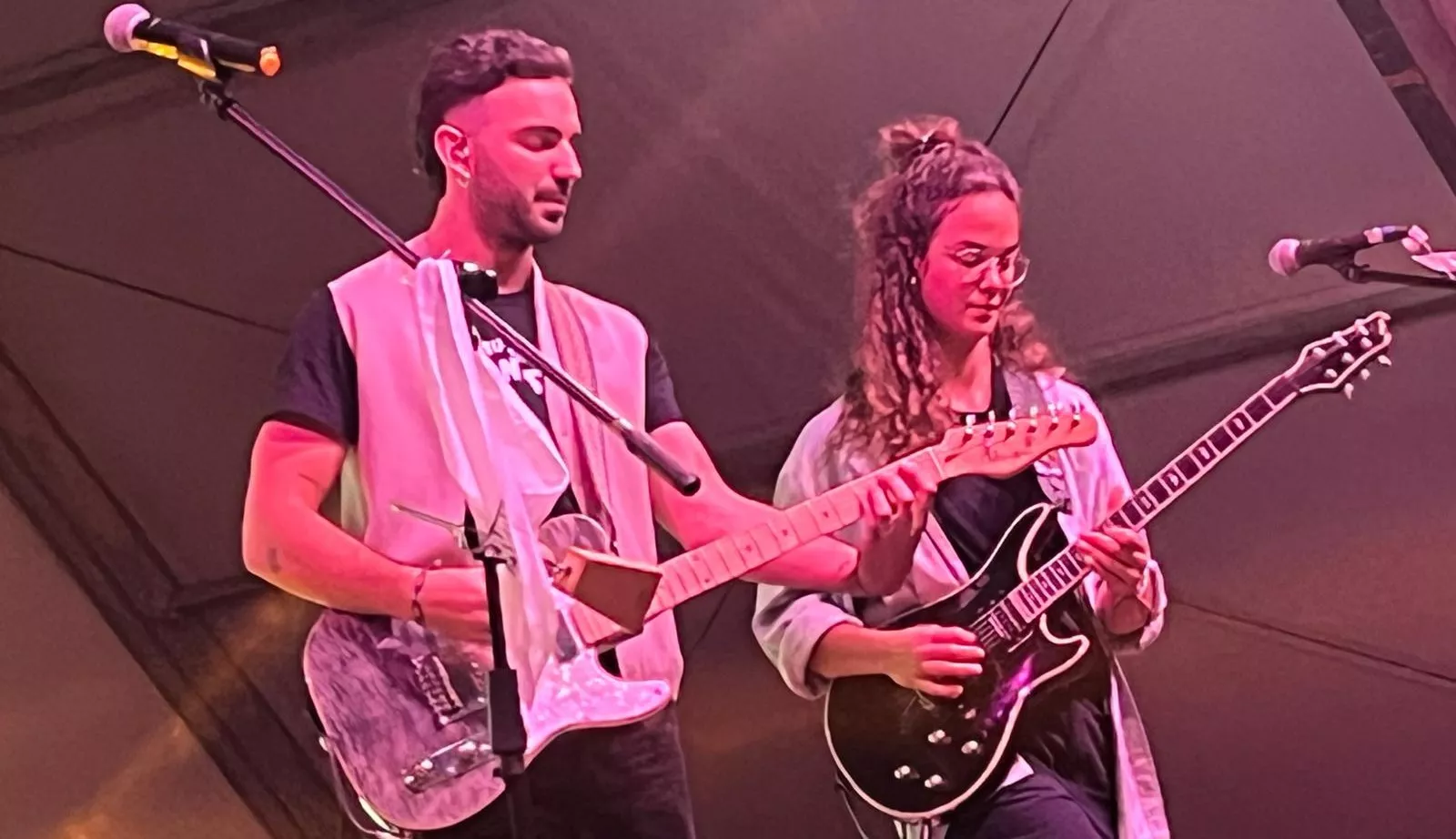 Actuación de Radices en el festival Luna Lunera de las fiestas de San Martín. Foto Mercedes Manterola