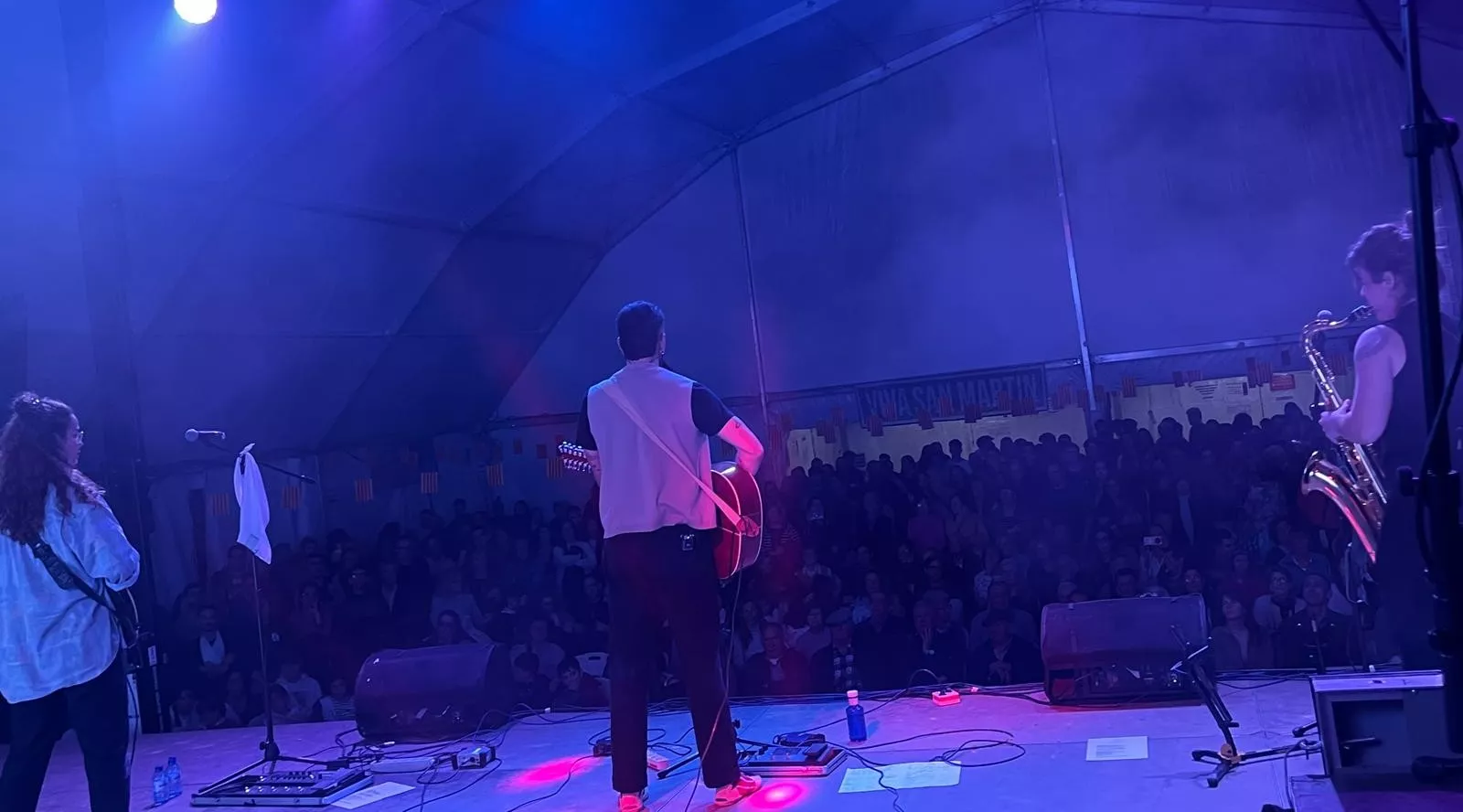 Actuación de Radices en el festival Luna Lunera de las fiestas de San Martín. Foto Mercedes Manterola