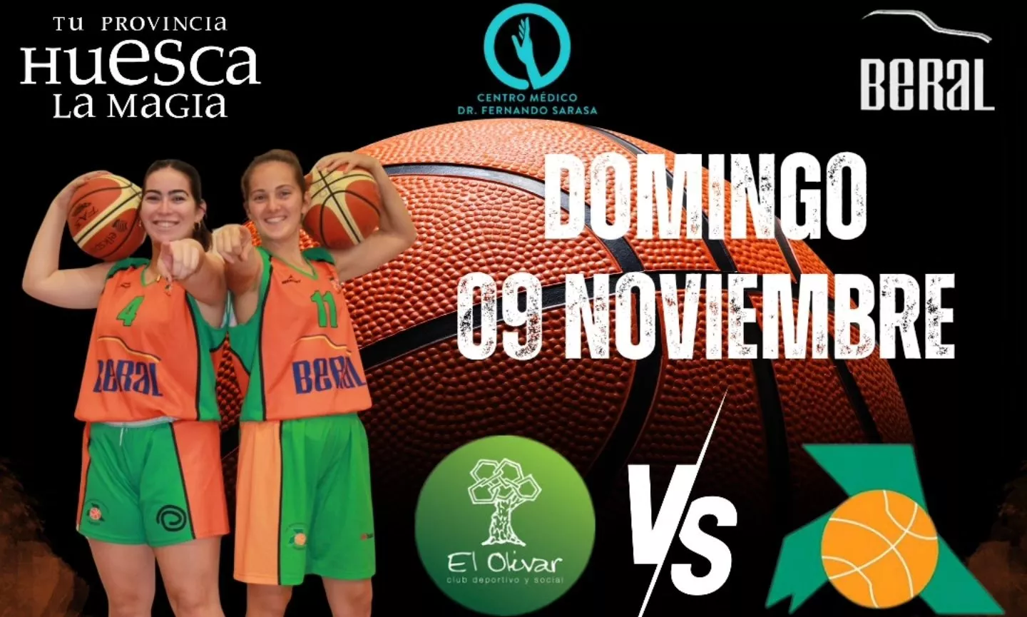 Sufrida victoria del Club Baloncesto Femenino Huesca en la visita a El Olivar (61-64)