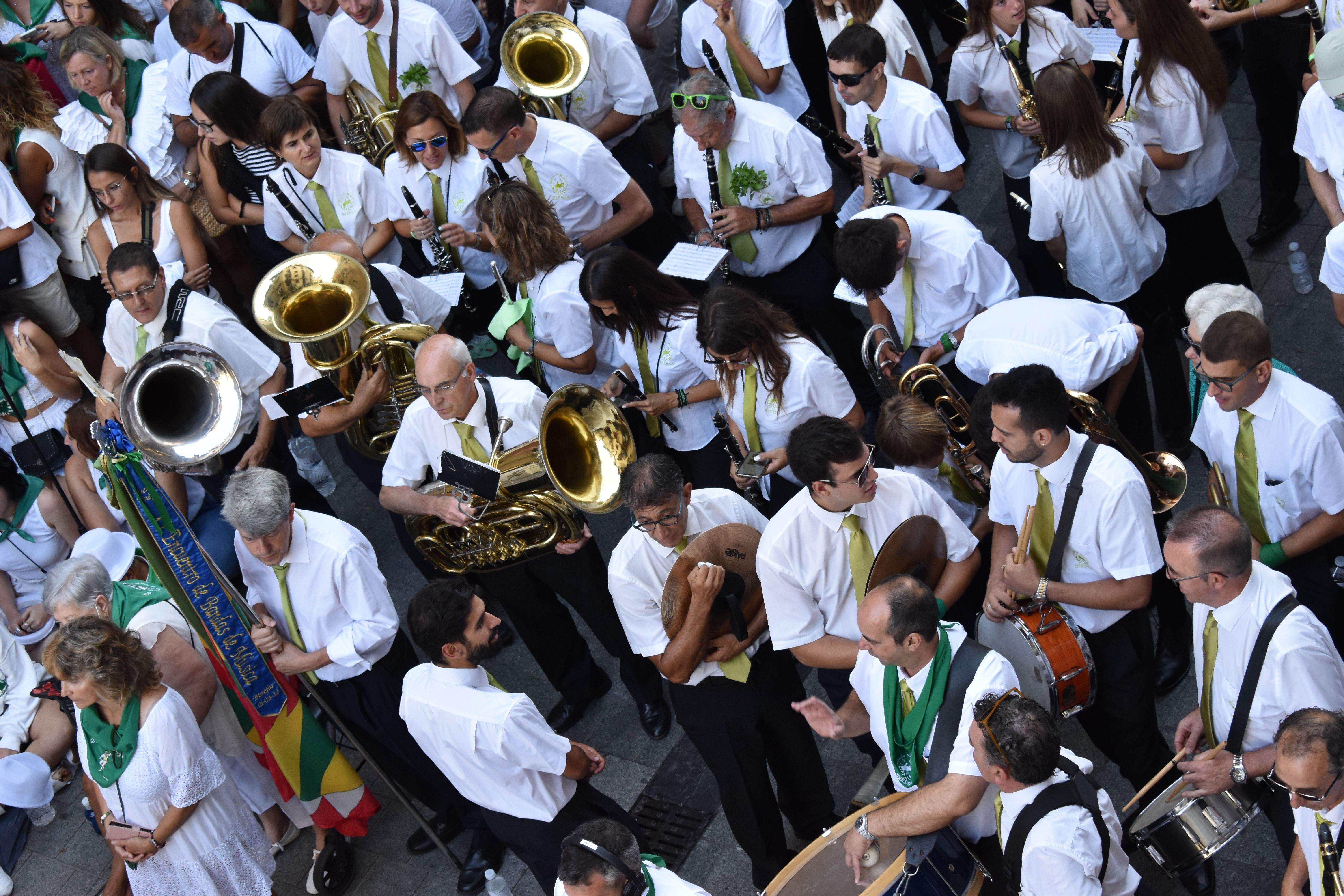 La Banda de Música de Huesca en San Lorenzo. Foto: Carlos Jalle
