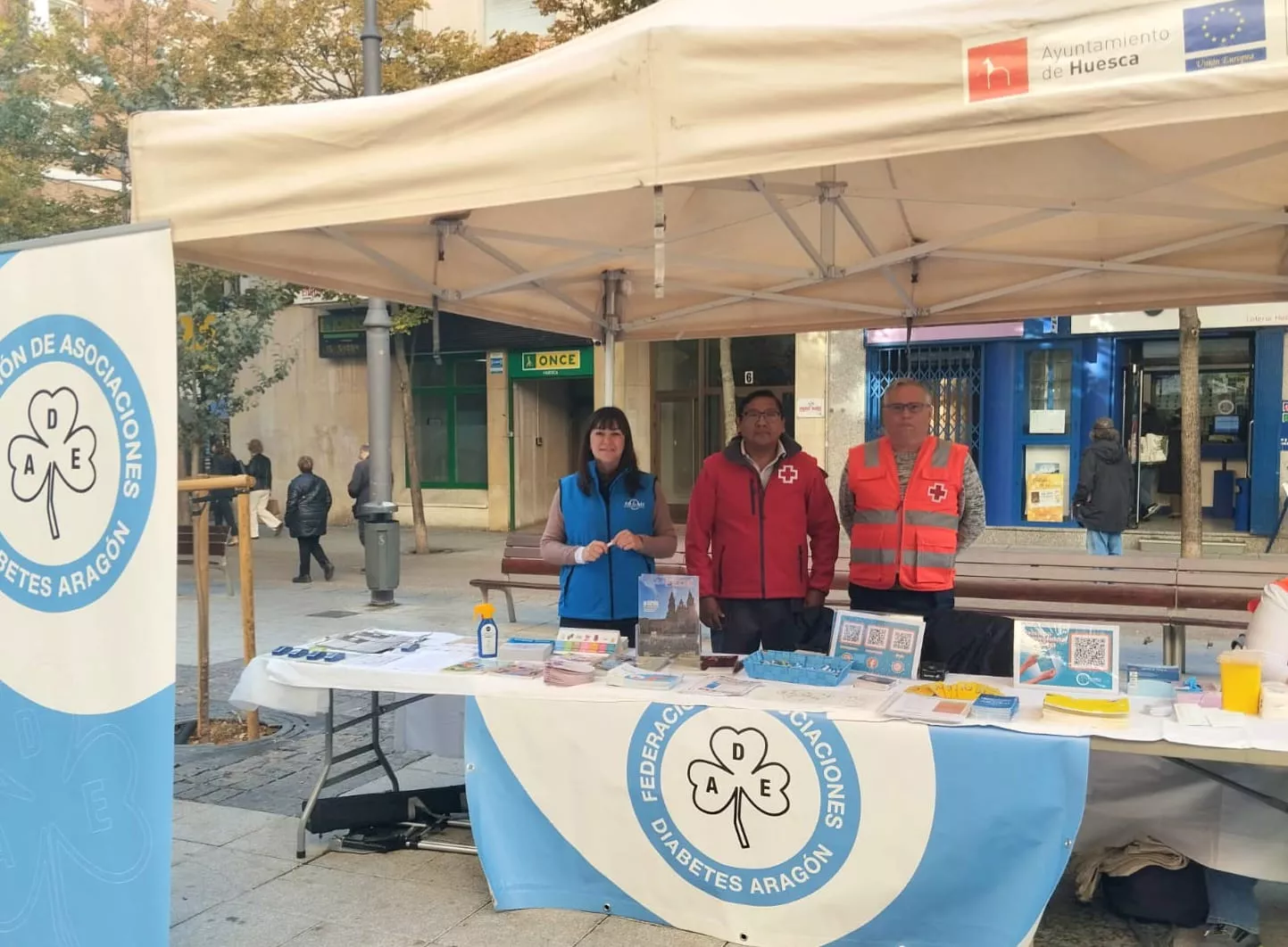 Cruz Roja y la Asociación de Diabetes de Aragón impulsan una jornada de sensibilización en Huesca