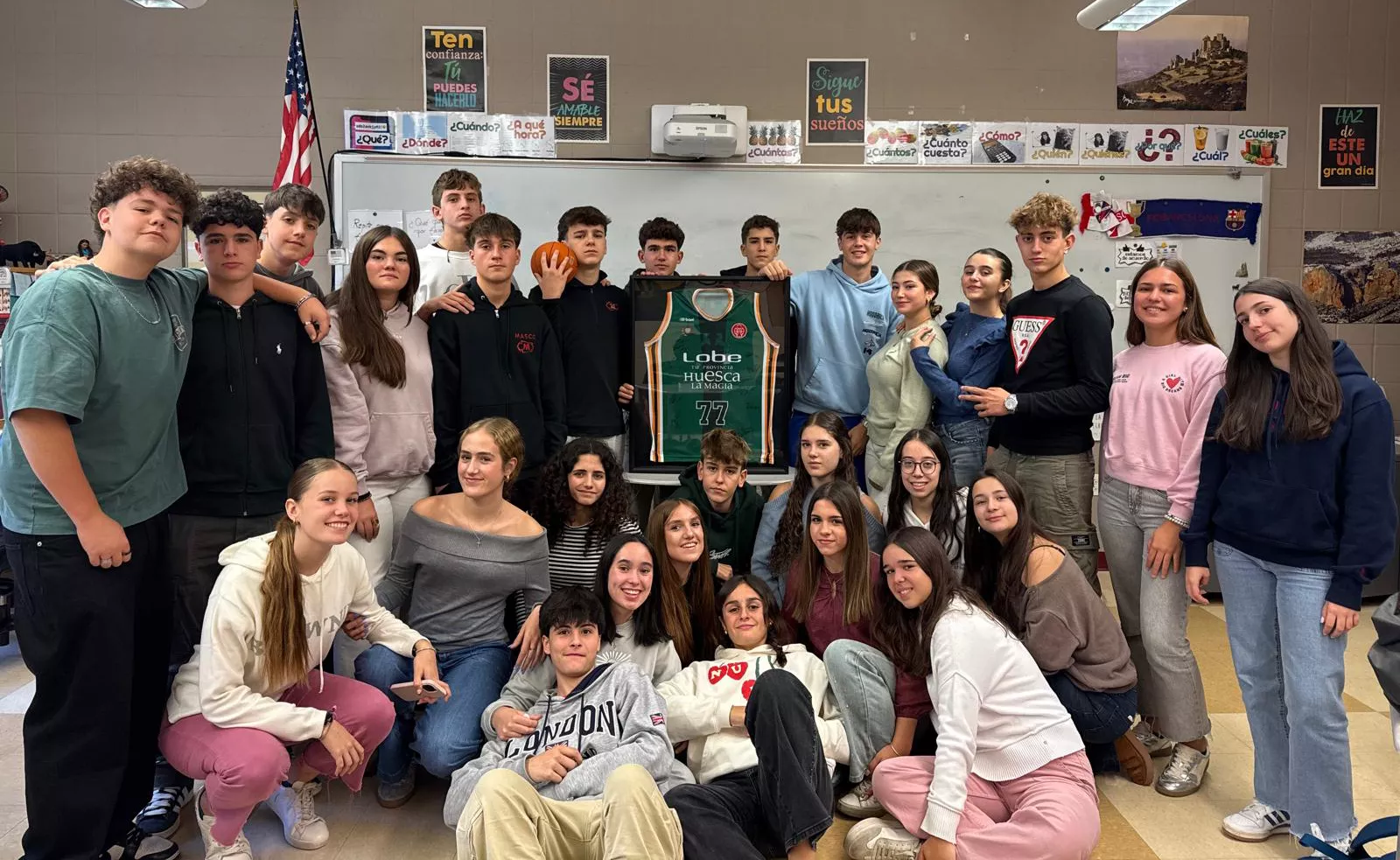 Intercambio escolar del colegio Santa Ana de Huesca y el Masconomet Regional High School de Boxford, en Boston.