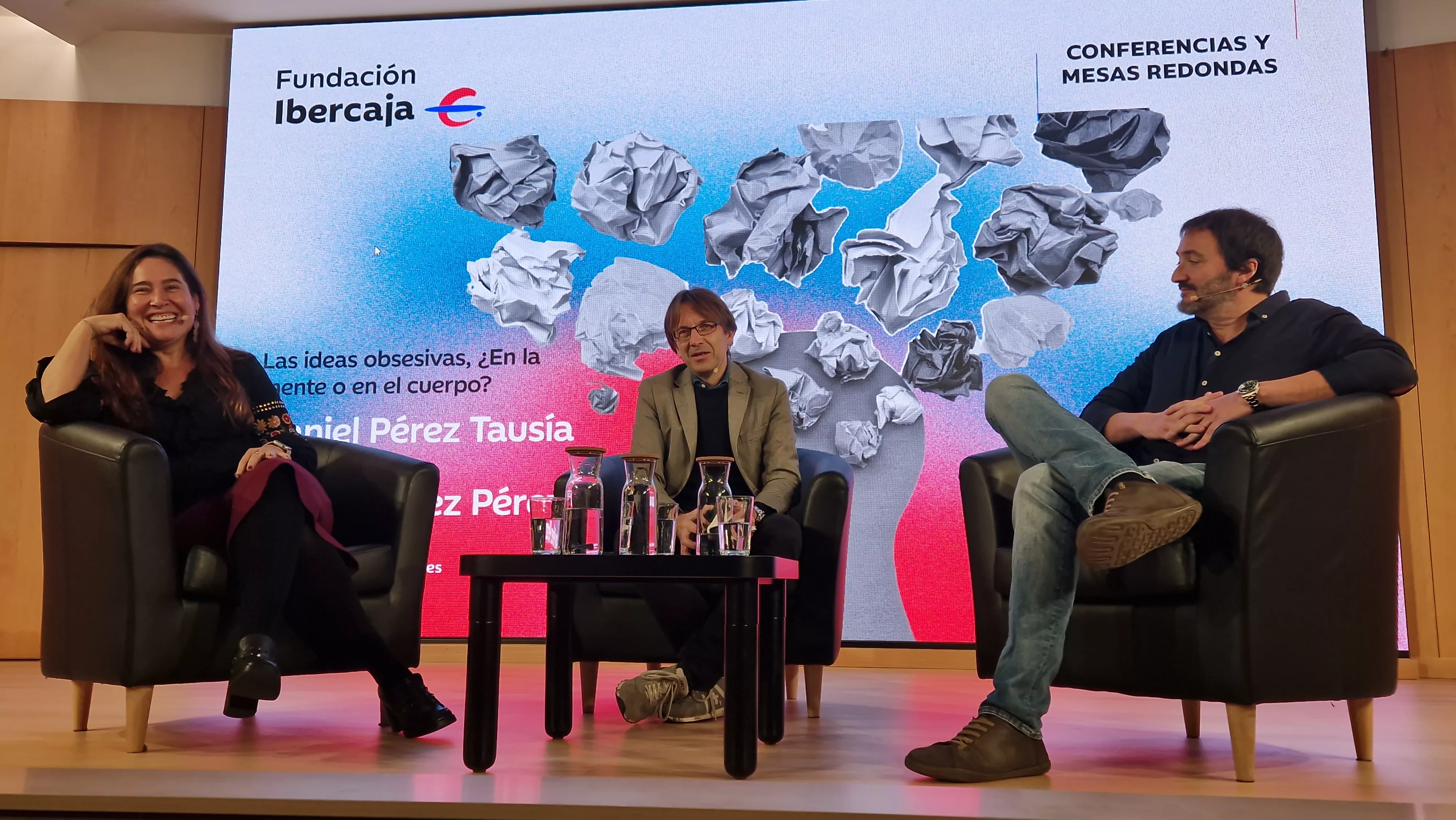 Esther Pérez, Javier Olivera y Daniel Pérez. Foto Myriam Martínez