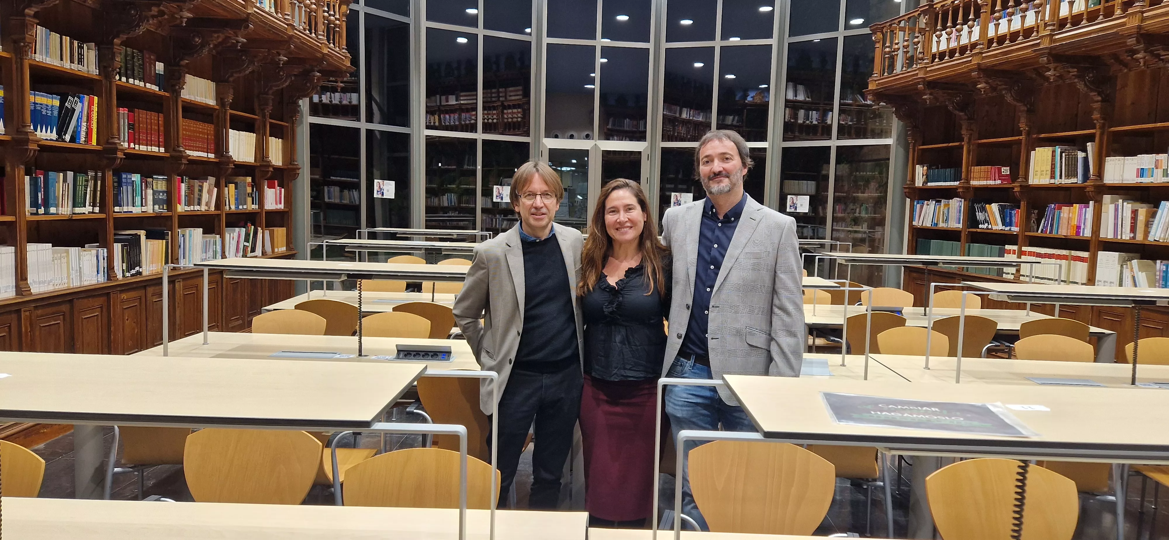 Javier Olivera, Esther Pérez y Daniel Pérez. Foto Myriam Martínez