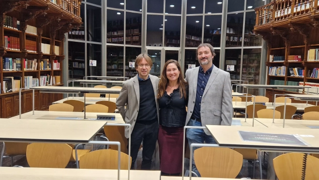 Javier Olivera, Esther Pérez y Daniel Pérez. Foto Myriam Martínez