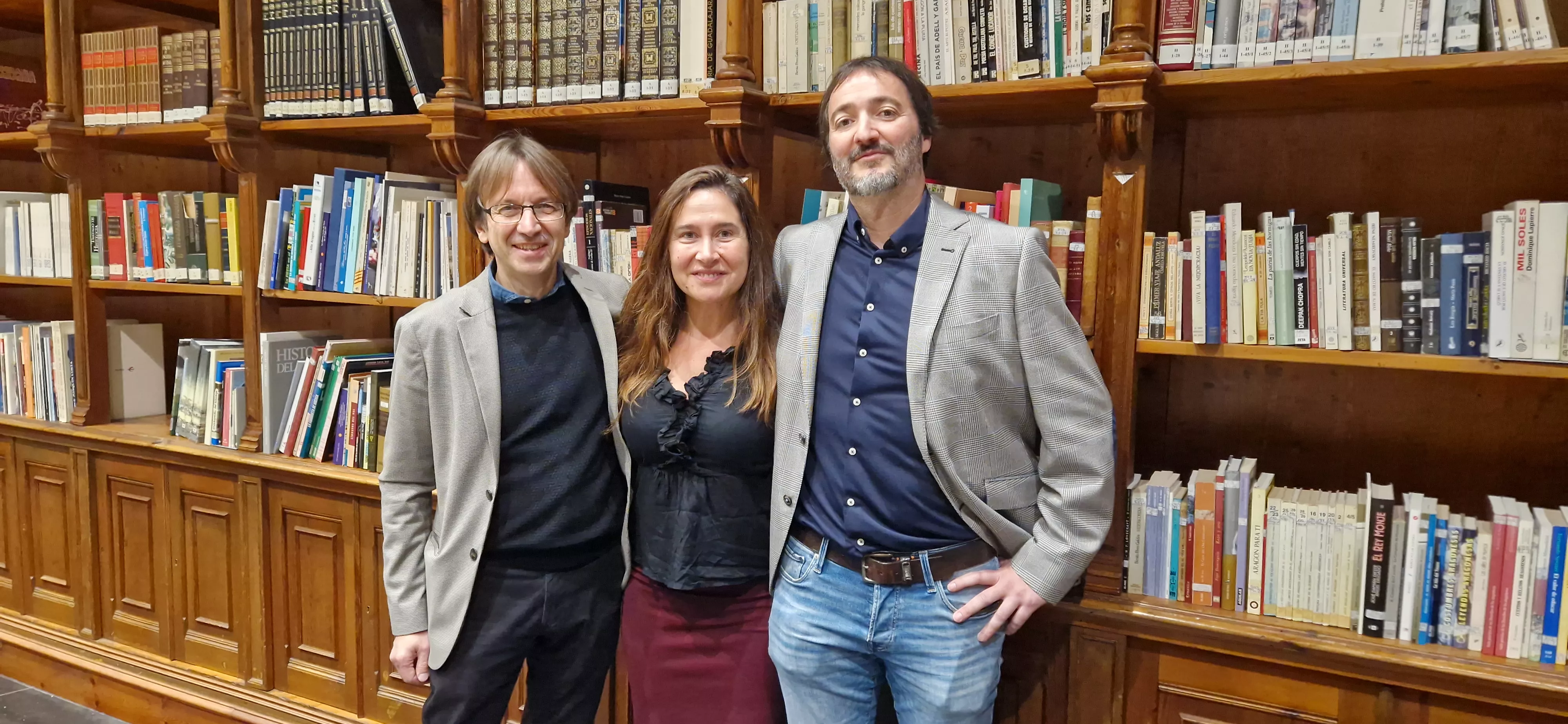 Javier Olivera, Esther Pérez y Daniel Pérez. Foto Myriam Martínez