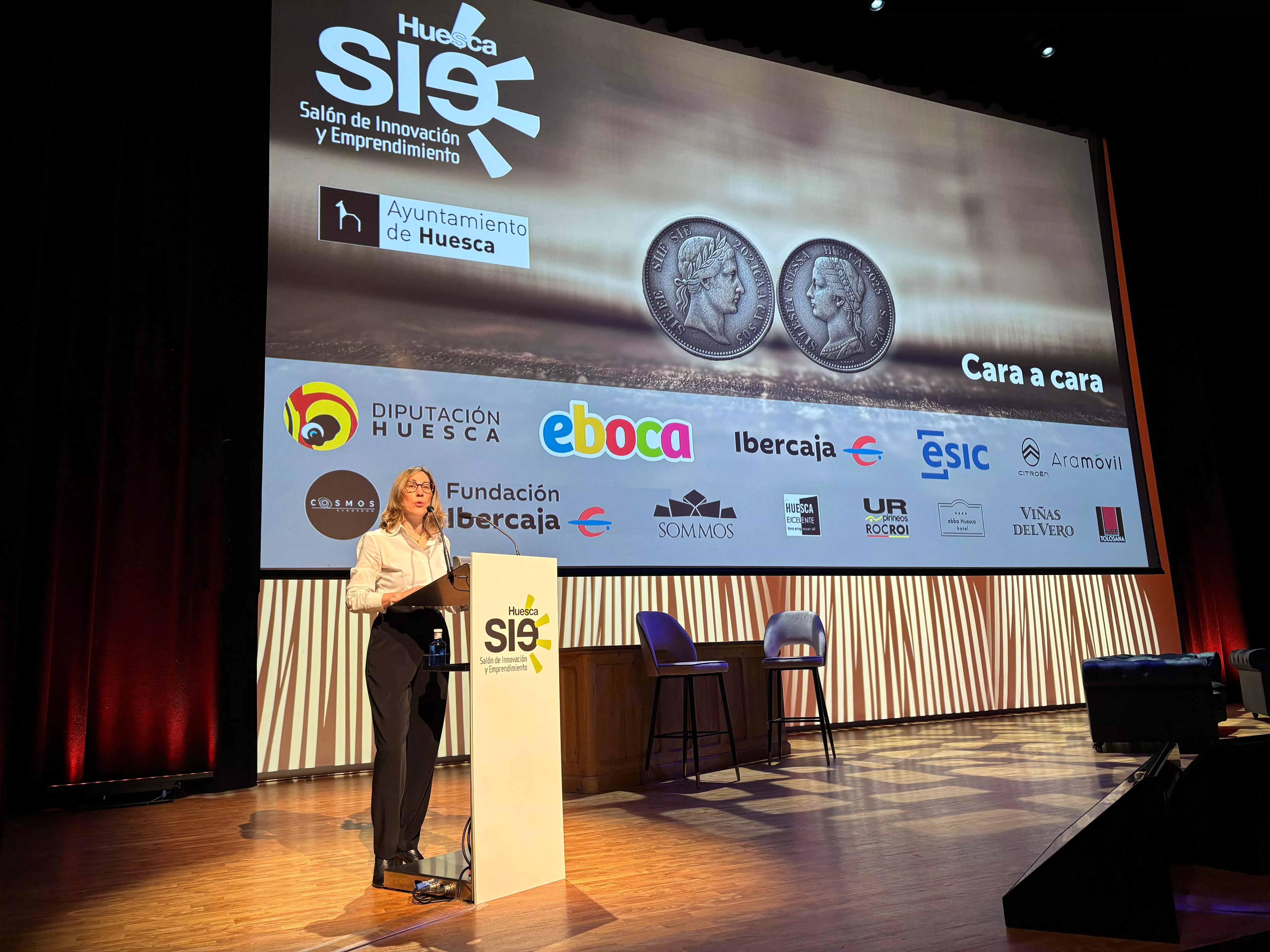 María José Cuello en la inauguración del SIE