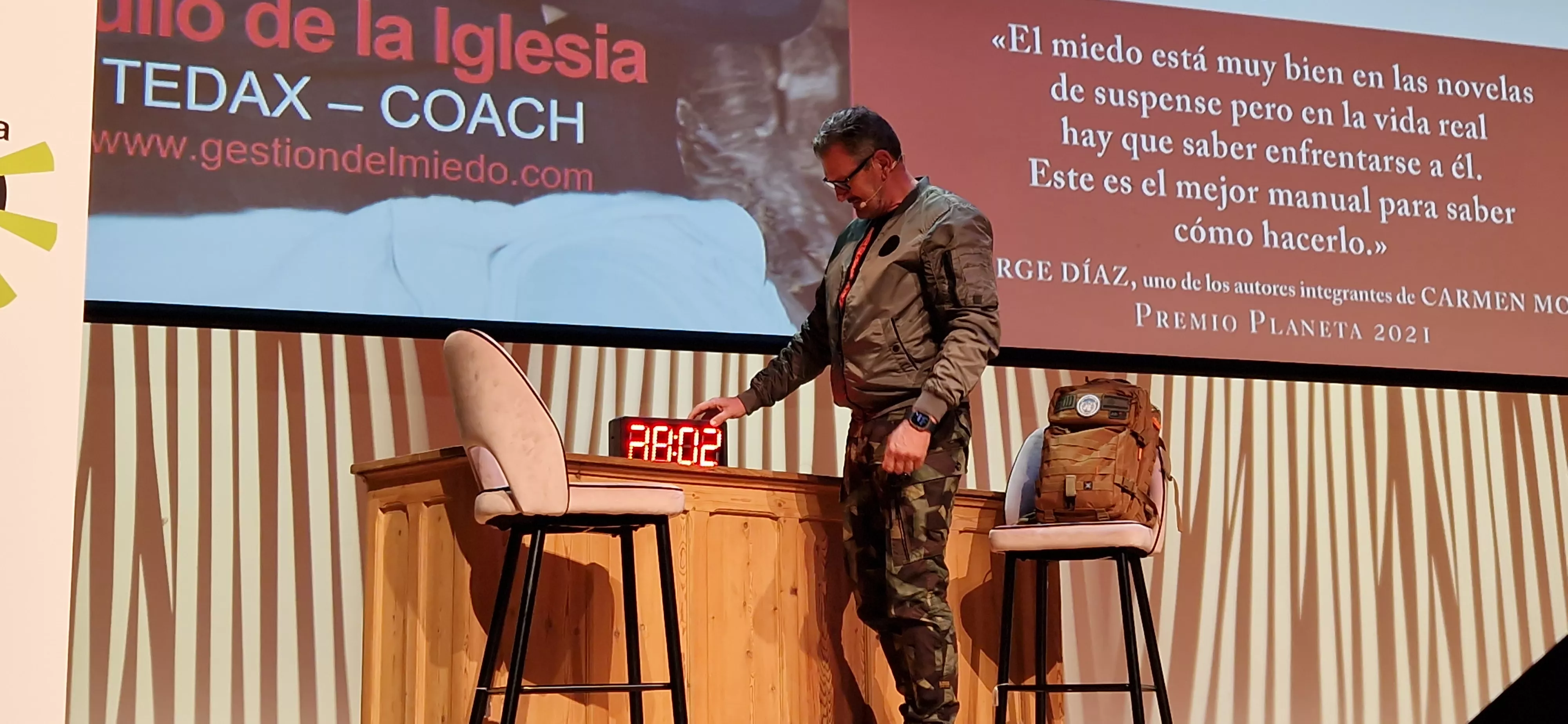Julio de la Iglesia en el Salón de Innovación y Emprendimiento. Foto Myriam Martínez