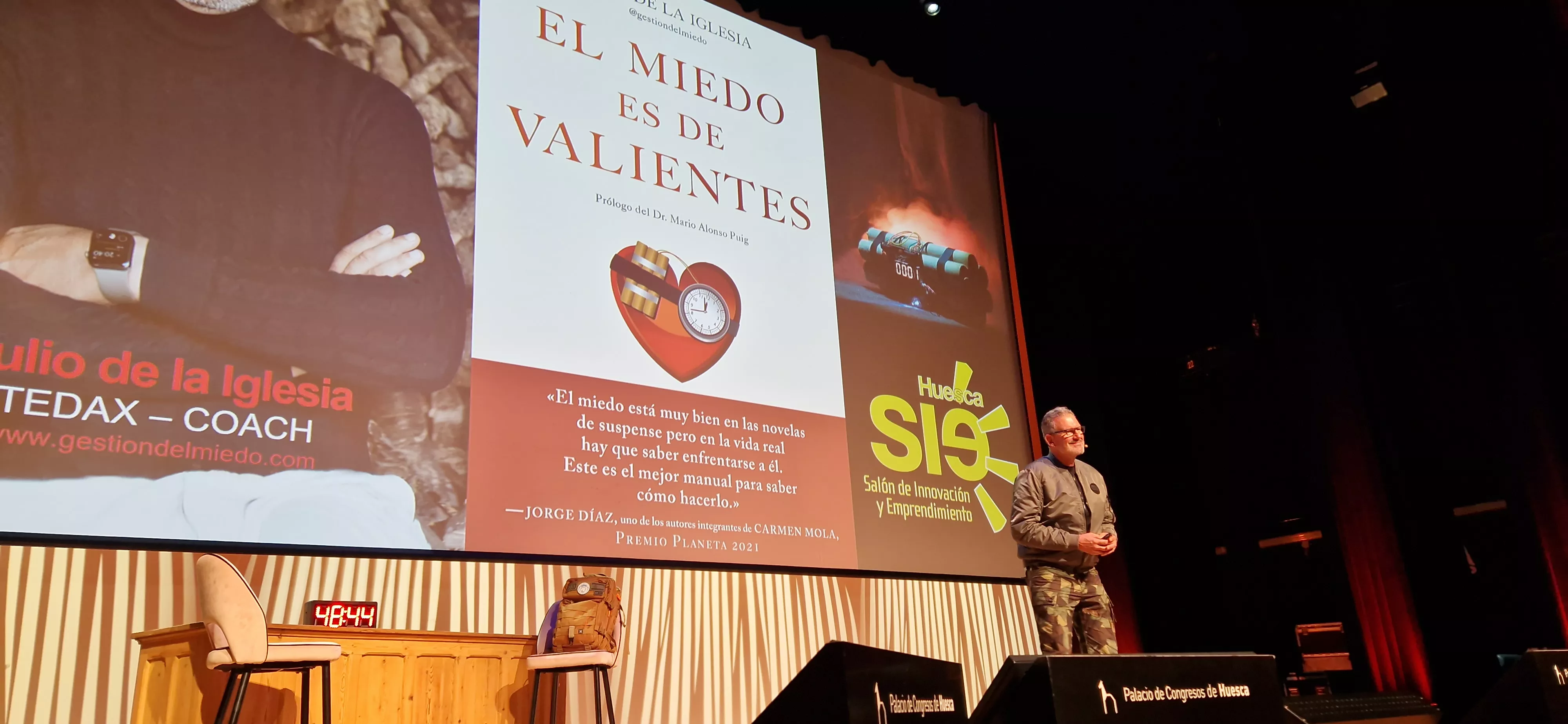 Julio de la Iglesia en el Salón de Innovación y Emprendimiento. Foto Myriam Martínez