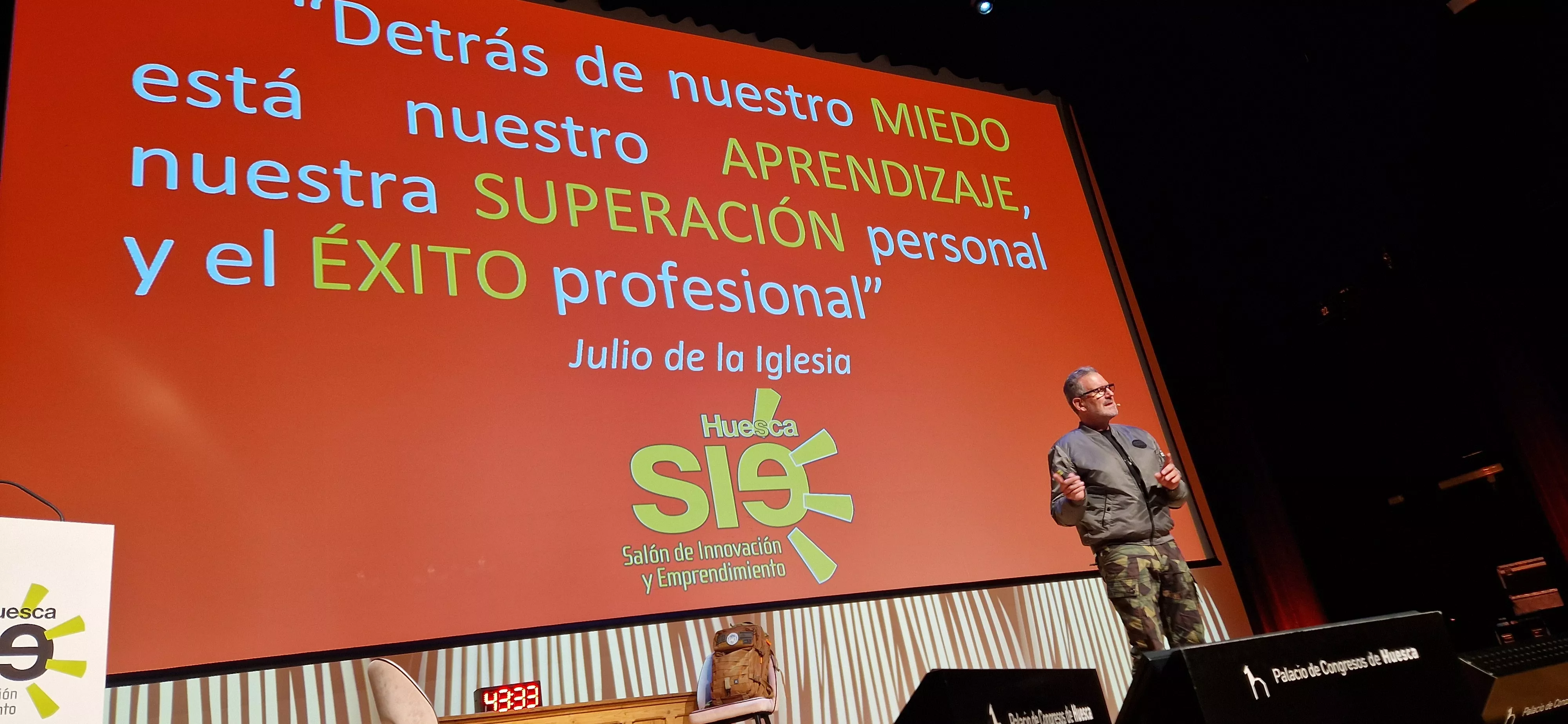 Julio de la Iglesia en el Salón de Innovación y Emprendimiento. Foto Myriam Martínez