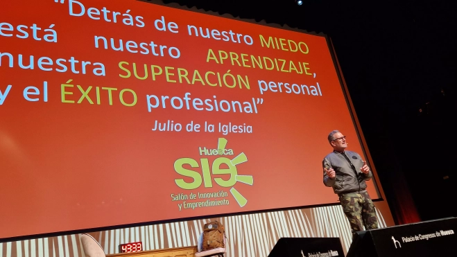 Julio de la Iglesia en el Salón de Innovación y Emprendimiento. Foto Myriam Martínez Julio de la Iglesia en el Salón de Innovación y Emprendimiento. Foto Myriam Martínez