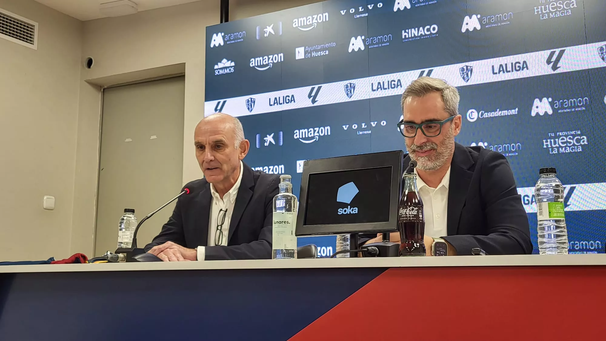 Ángel Martín González con Jon Pérez Bolo