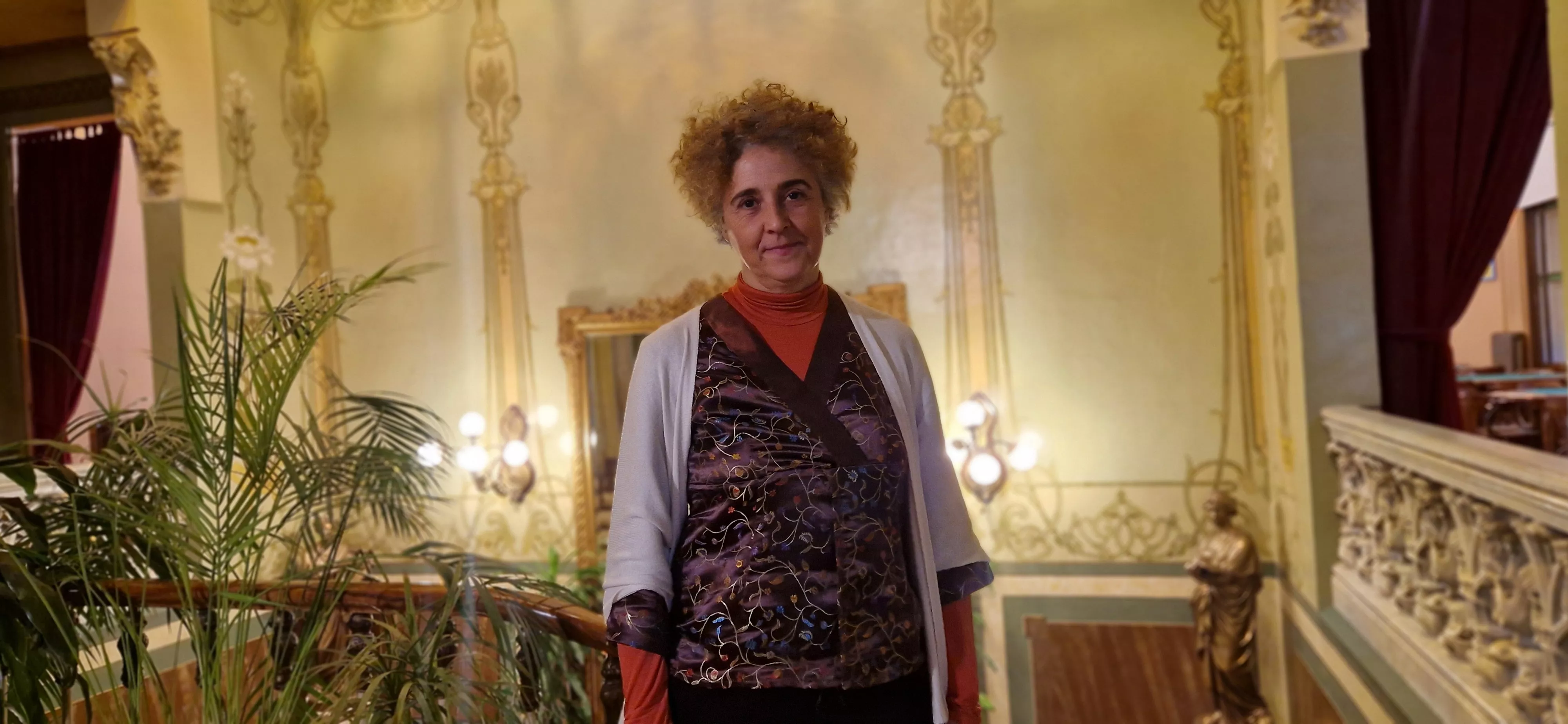 Itziar Ruiz-Giménez, en el Casino de Huesca. Foto Myriam Martínez Itziar Ruiz-Giménez, en el Casino de Huesca. Foto Myriam Martínez