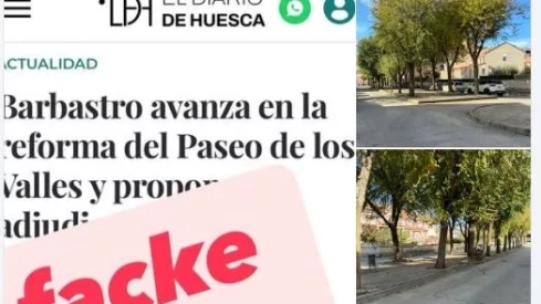 Pantallazo del mensaje en redes sociales del PSOE de Barbastro Pantallazo del mensaje en redes sociales del PSOE de Barbastro