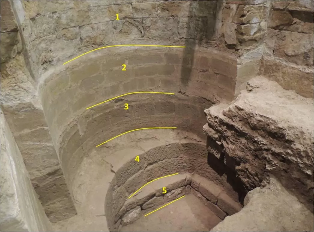 Imagen tomada durante los trabajos de excavación arqueológica en San Pedro el Viejo.