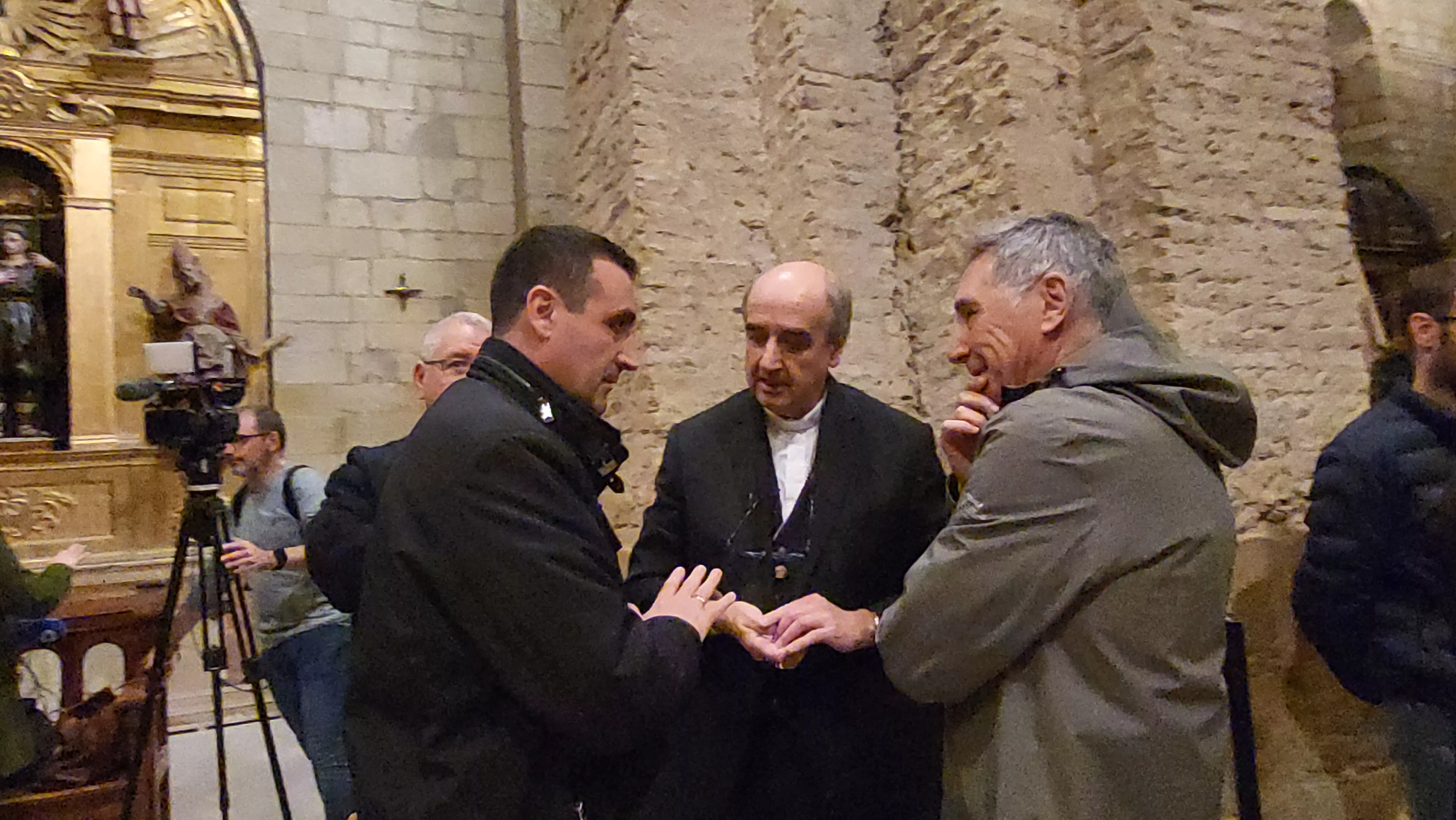 Presentación de los resultados de la excavación arqueológica en San Pedro el Viejo. Foto Mercedes Manterola