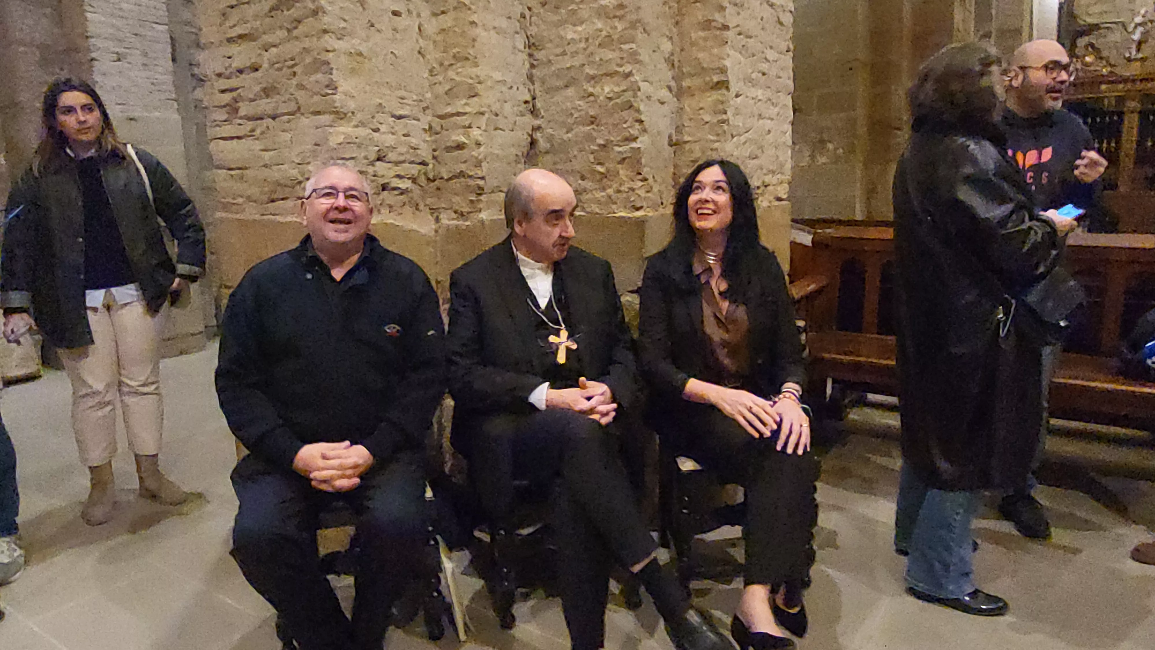 Presentación de los resultados de la excavación arqueológica en San Pedro el Viejo. Foto Mercedes Manterola