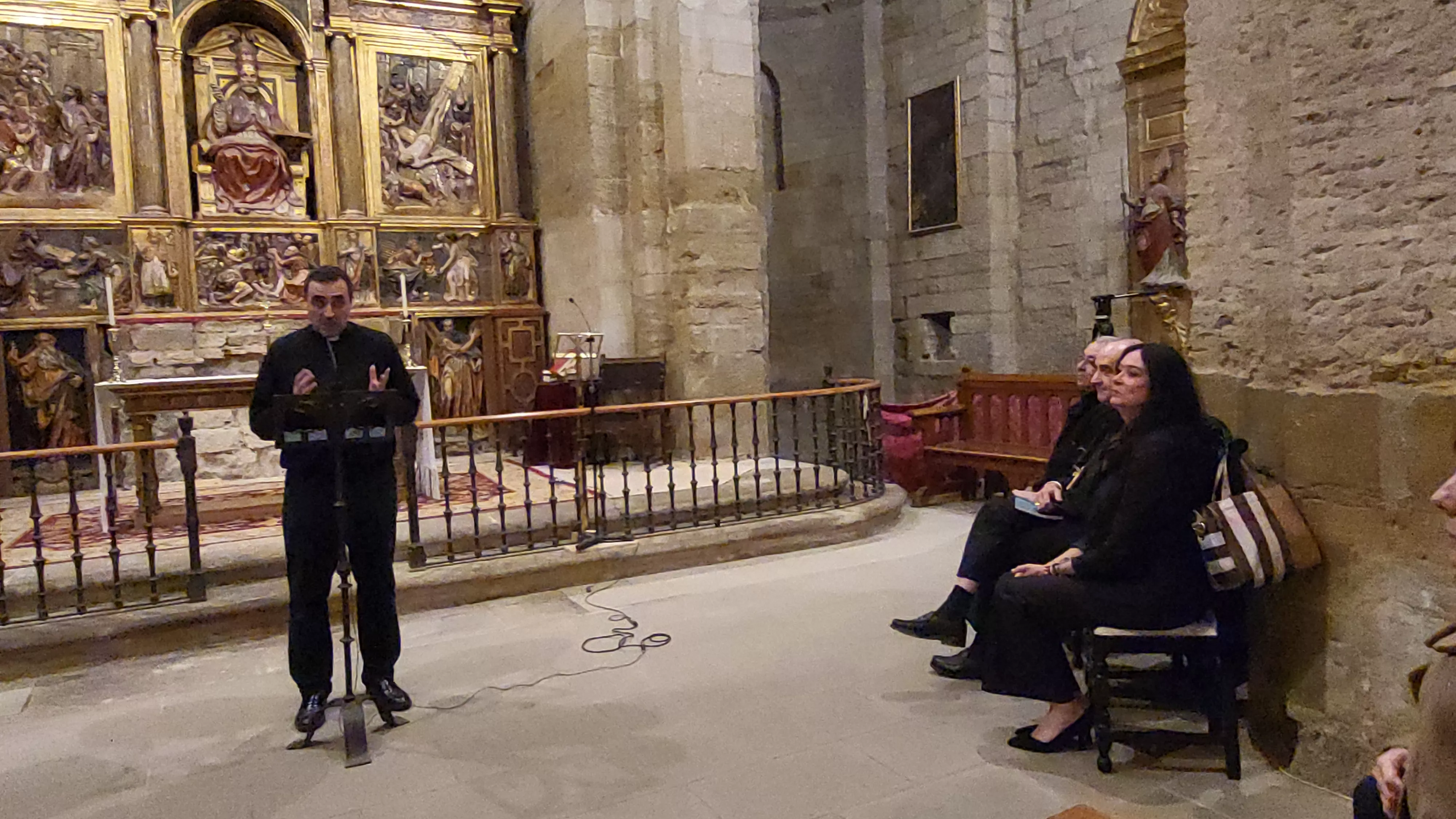 Presentación de los resultados de la excavación arqueológica en San Pedro el Viejo. Foto Mercedes Manterola