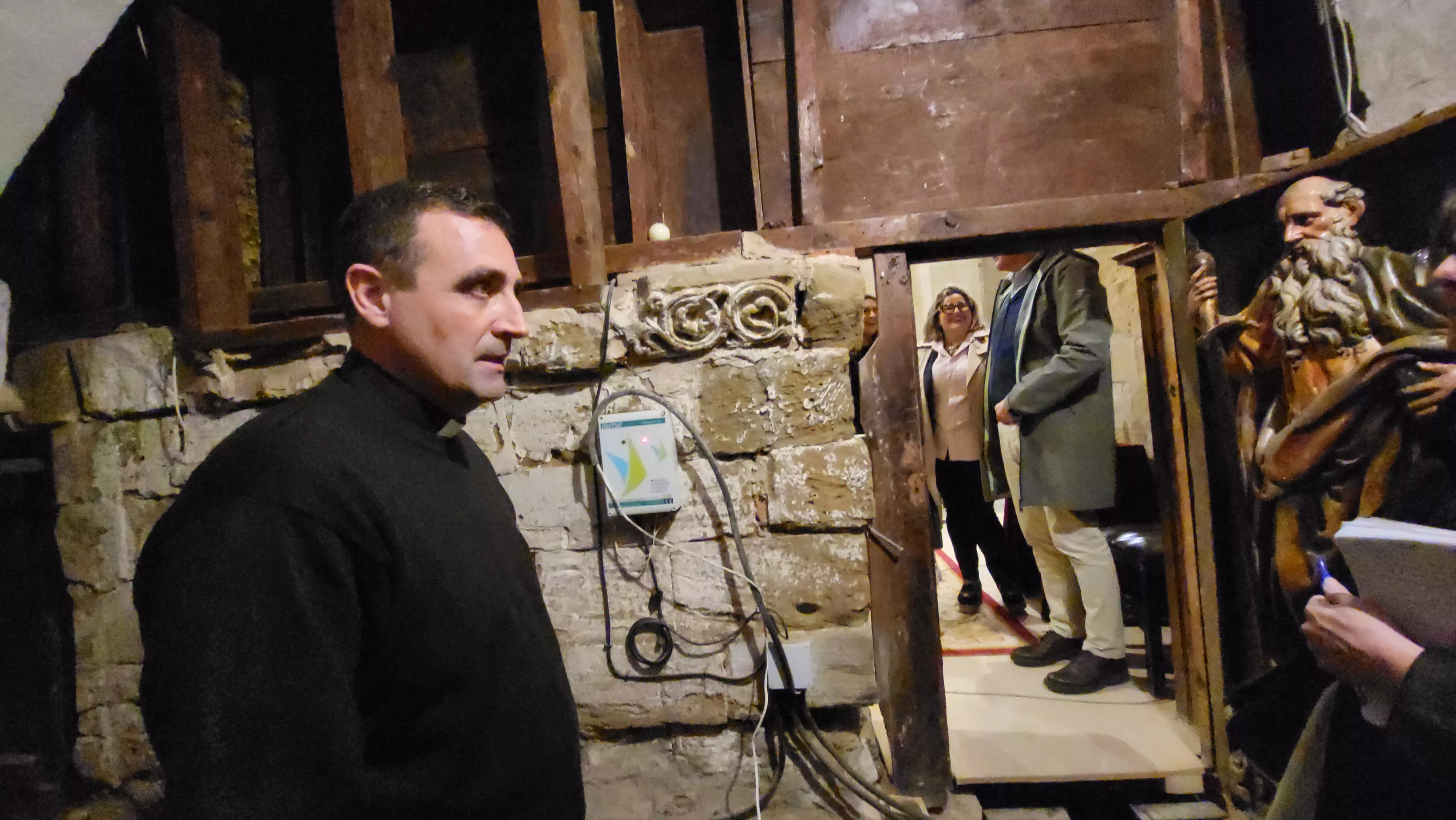 Presentación de los resultados de la excavación arqueológica en San Pedro el Viejo. Foto Mercedes Manterola