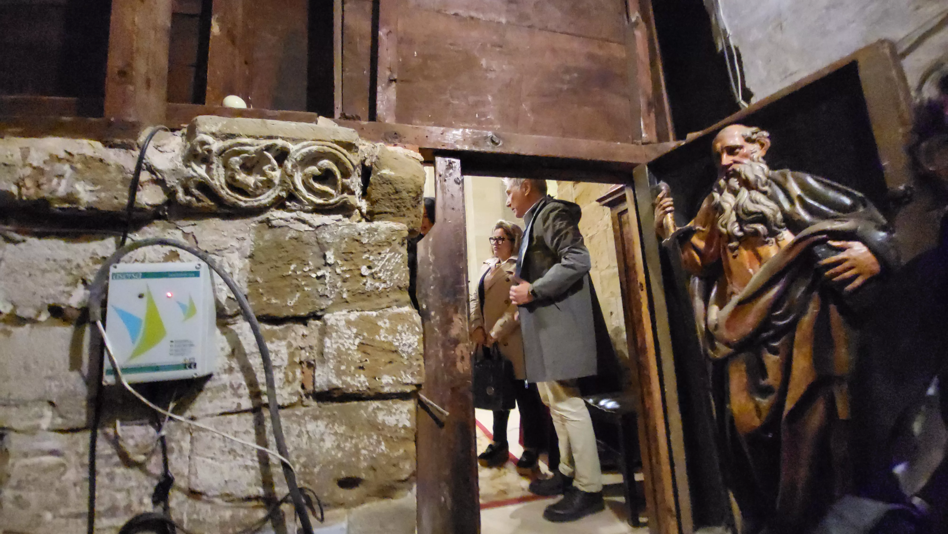 Presentación de los resultados de la excavación arqueológica en San Pedro el Viejo. Foto Mercedes Manterola