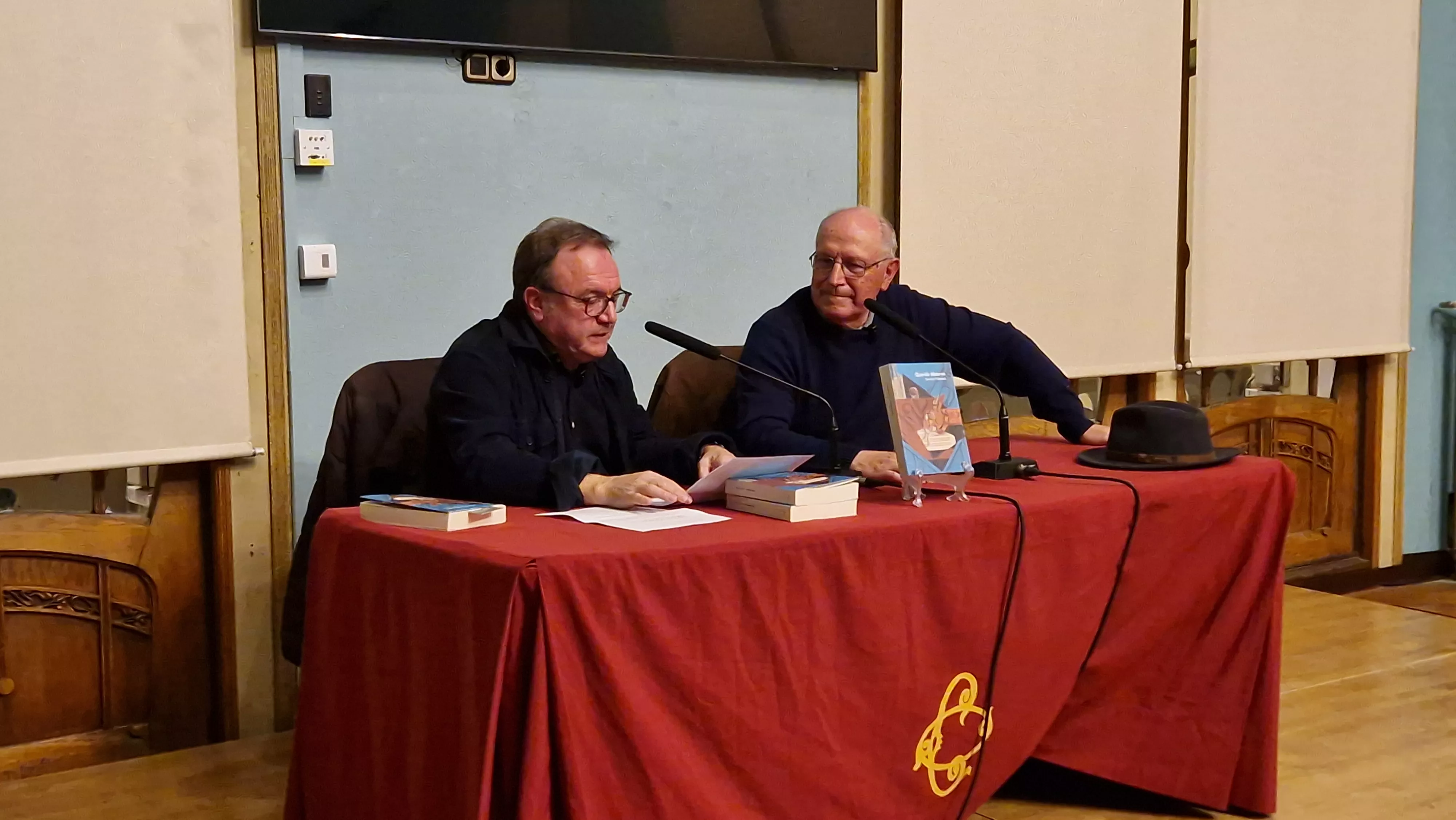 José Domingo Dueñas y Severino Pallaruelo. Foto Myriam Martínez