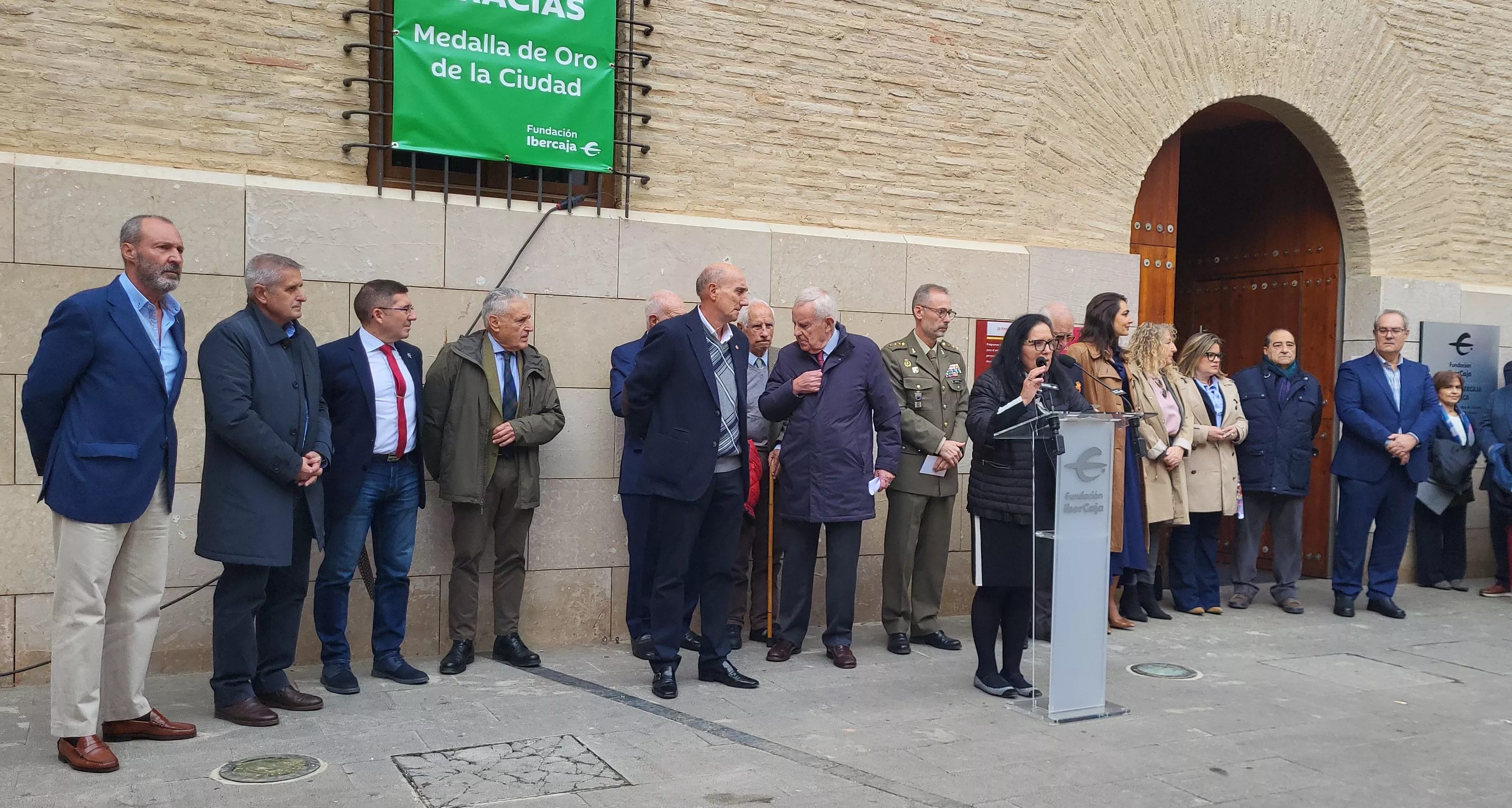 Inauguración de la exposición “Misión Bosnia. La ruta de los españoles” en Huesca. Foto Mercedes Manterola